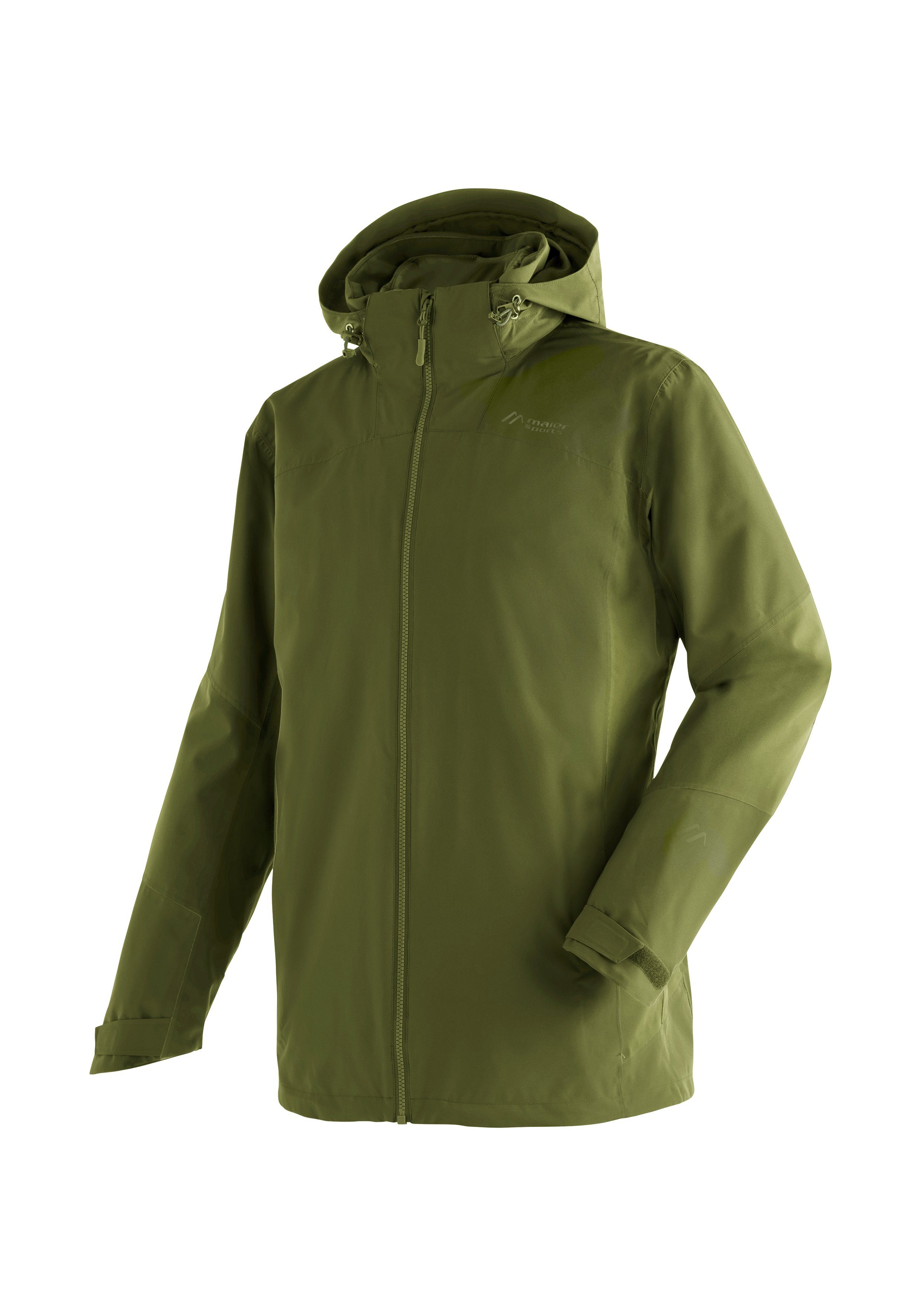 Maier Sports 3-in-1-Funktionsjacke Ribut M funktionale Doppel-Jacke für Wanderungen und Ausflüge dunkelgrün