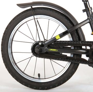 Volare Kinderfahrrad Kinderfahrrad Blaster Fahrrad für Jungen 16 Zoll Kinderrad Schwarz