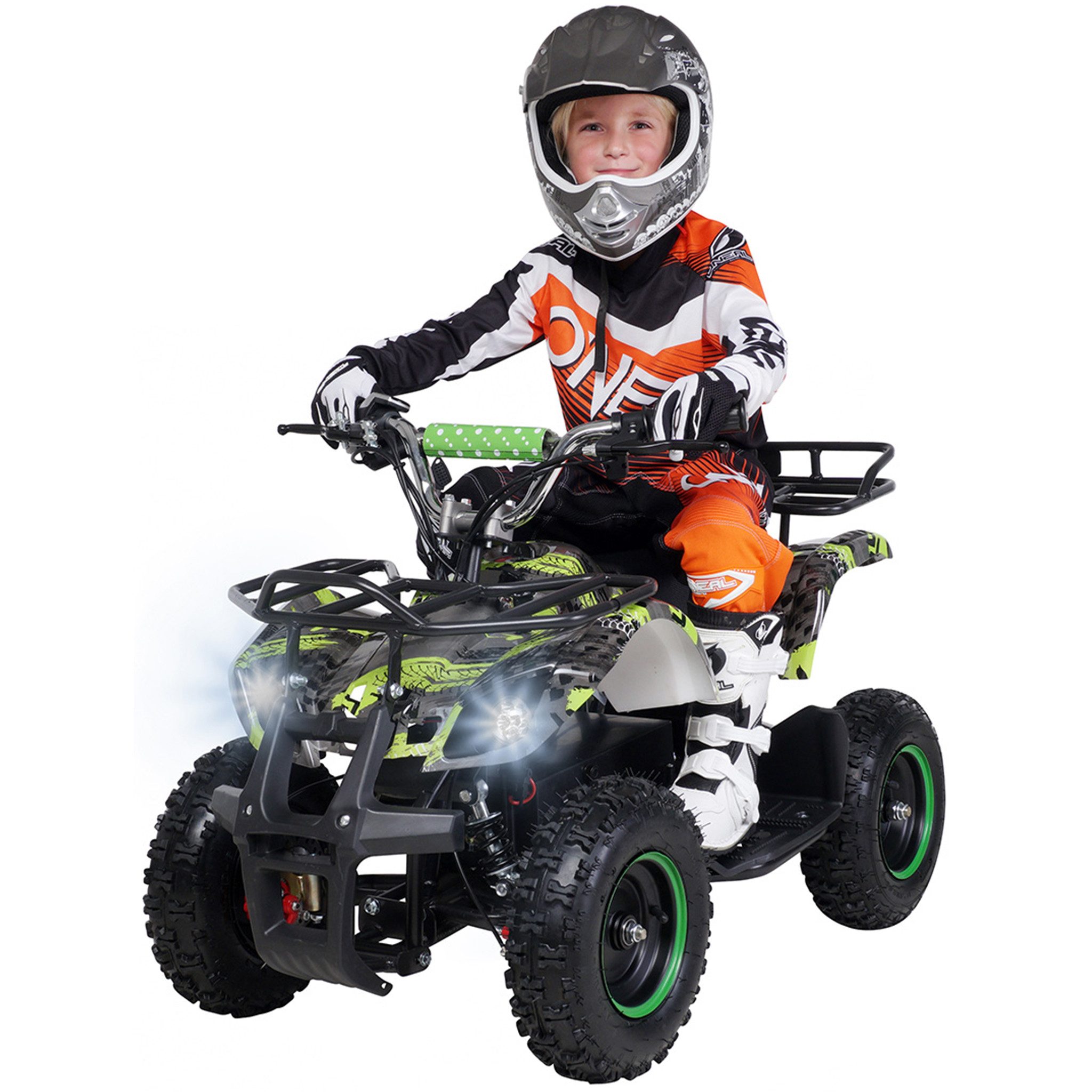 Actionbikes Motors Elektro-Kinderquad Kinder Elektroquad Torino ATV 1000 W 36 V, Belastbarkeit 50 kg, (1-tlg), Pocket Quad - Safety Touch - gelochte Scheibenbremse - bis 25 km/h
