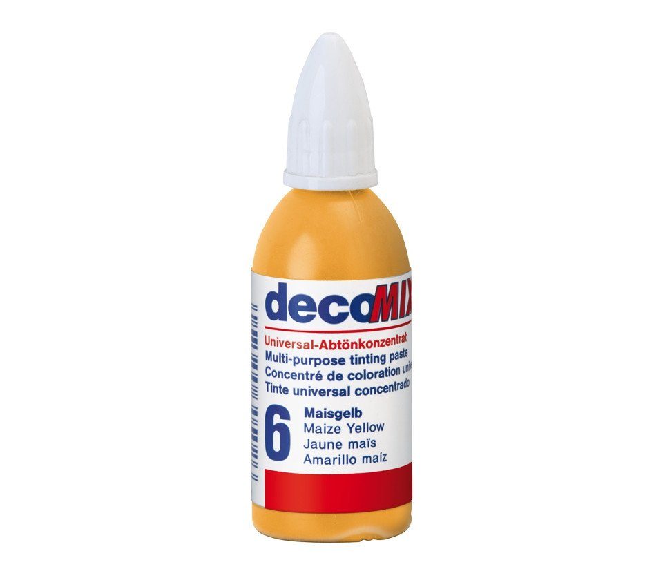 decotric® Vollton- und Abtönfarbe Decotric Abtönkonzentrat 20 ml maisgelb