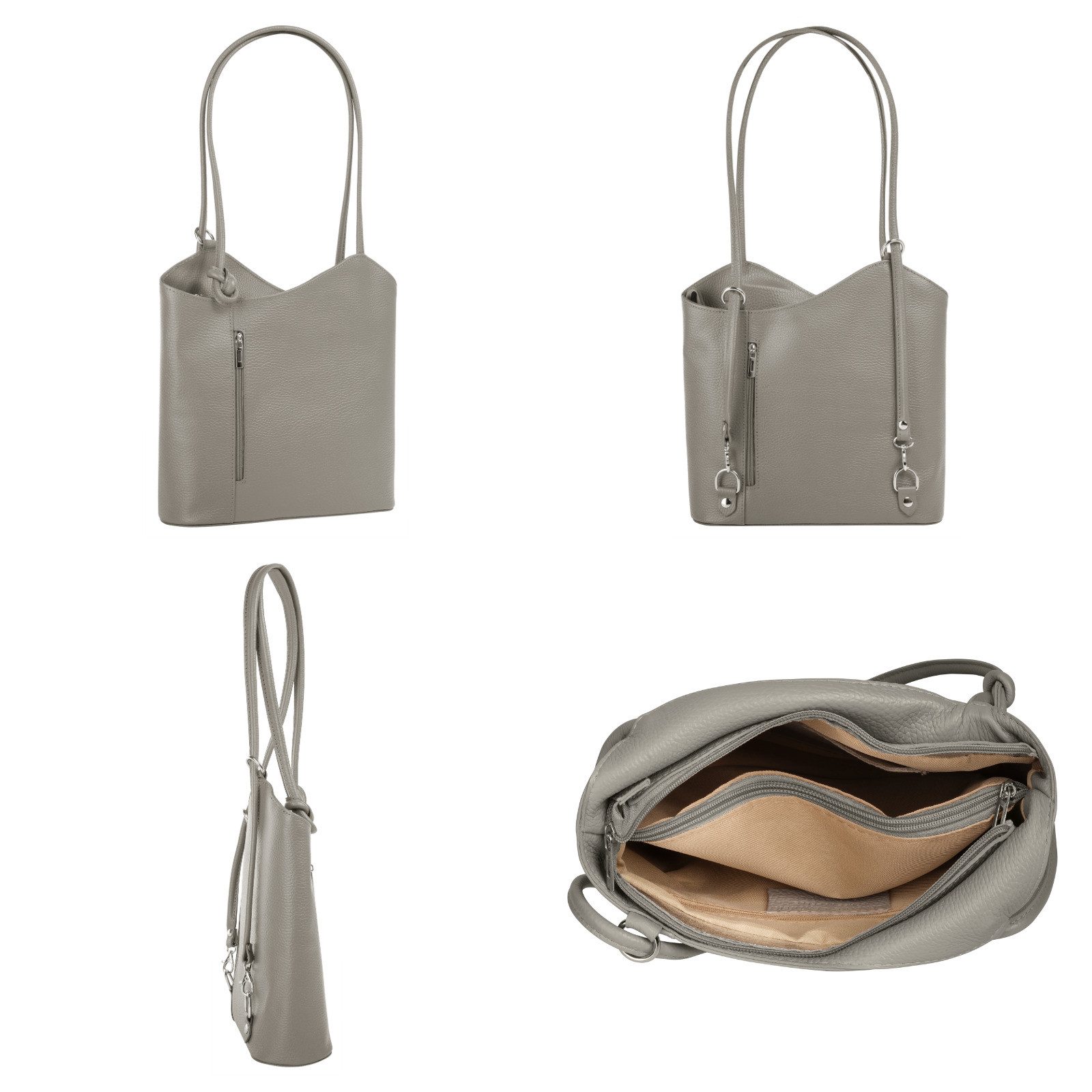 Cluty Cityrucksack, echt Leder, Made in günstig online kaufen