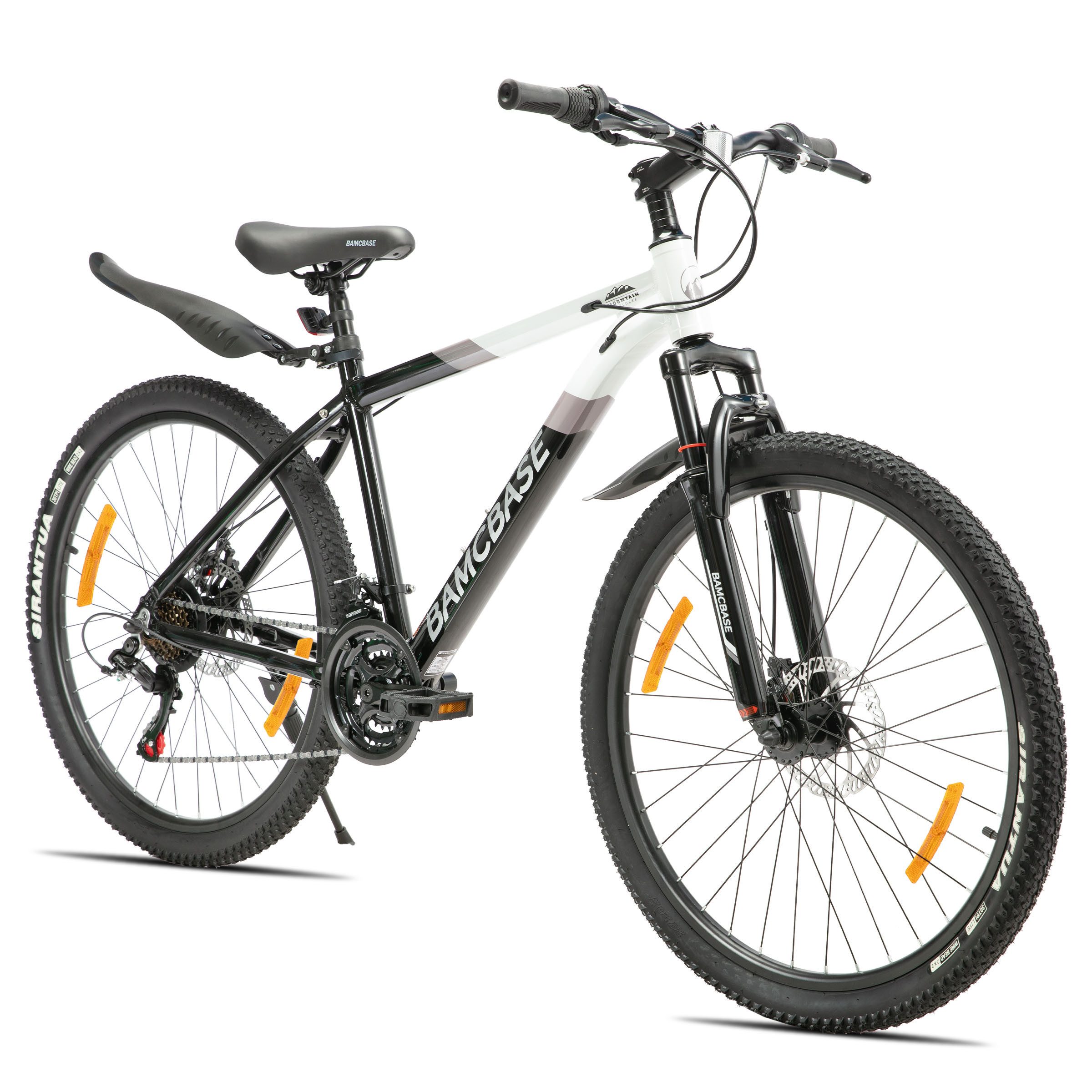 HILAND Mountainbike 26/27,5 Zoll Alu-Mountainbike 21-Gang, Scheibenbremsen & Komfortsattel