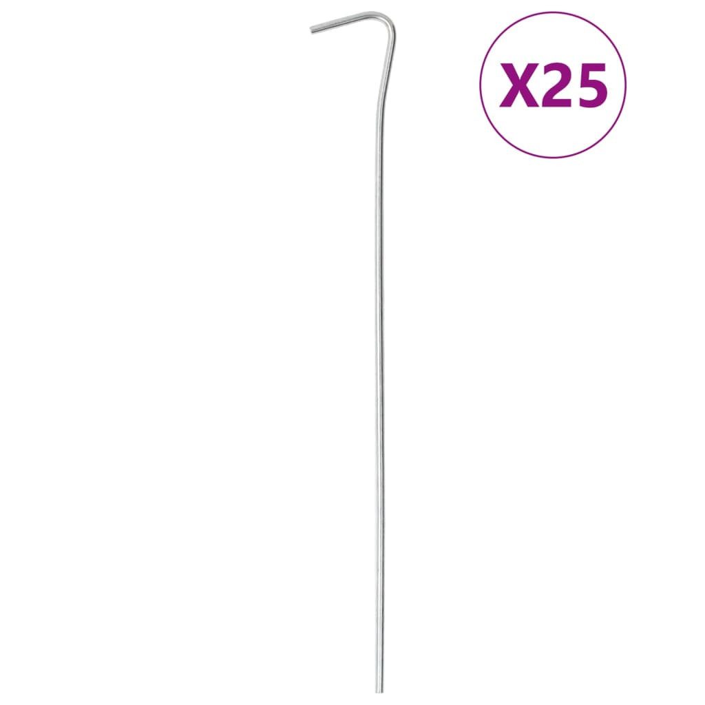 vidaXL Zeltstange Zeltheringe 25 Stk. 23 cm Ø3 mm Verzinkter Stahl, (25-St)