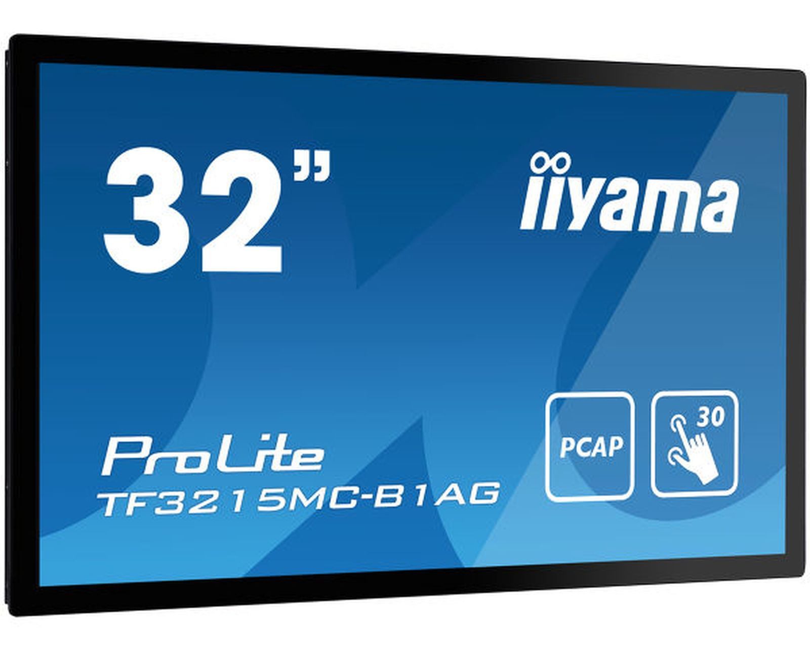 Iiyama 80.0cm (31,5) TF3215MC-B1AG 16:9 M-Touch HDMI TFT-Monitor (1920 x 1080 px, Full HD, 8 ms Reaktionszeit, Touchscreen, Eingebautes Mikrofon, HDCP)
