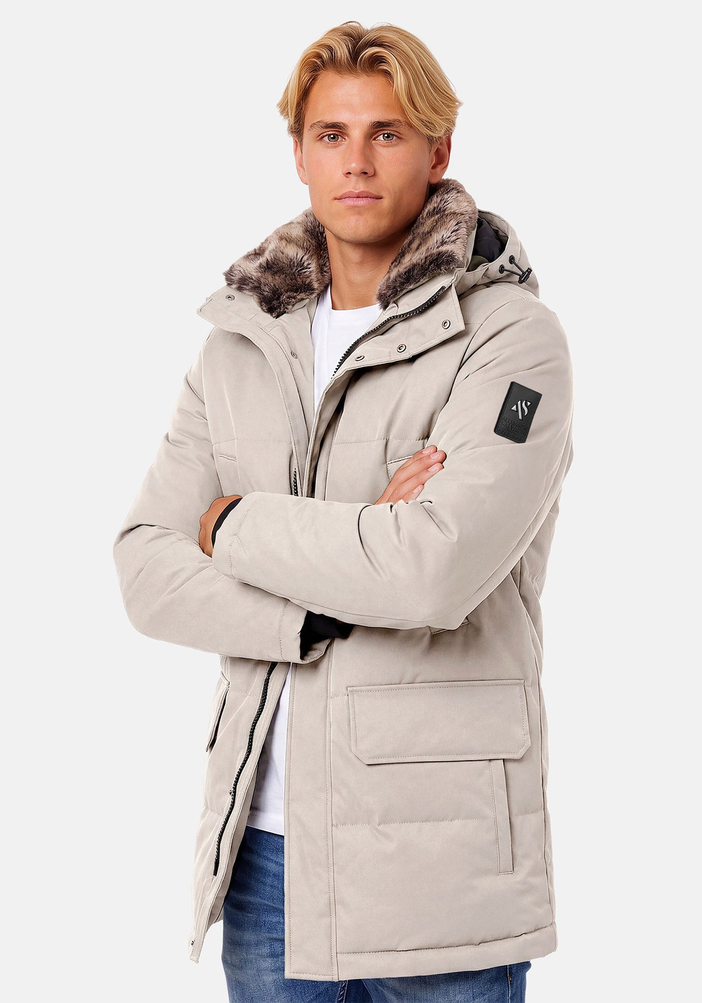 Alessandro Salvarini Winterjacke ASGiova Parka mit warmem Kunstfellkragen und hochwertigem Obermaterial – Bild 3 von 5