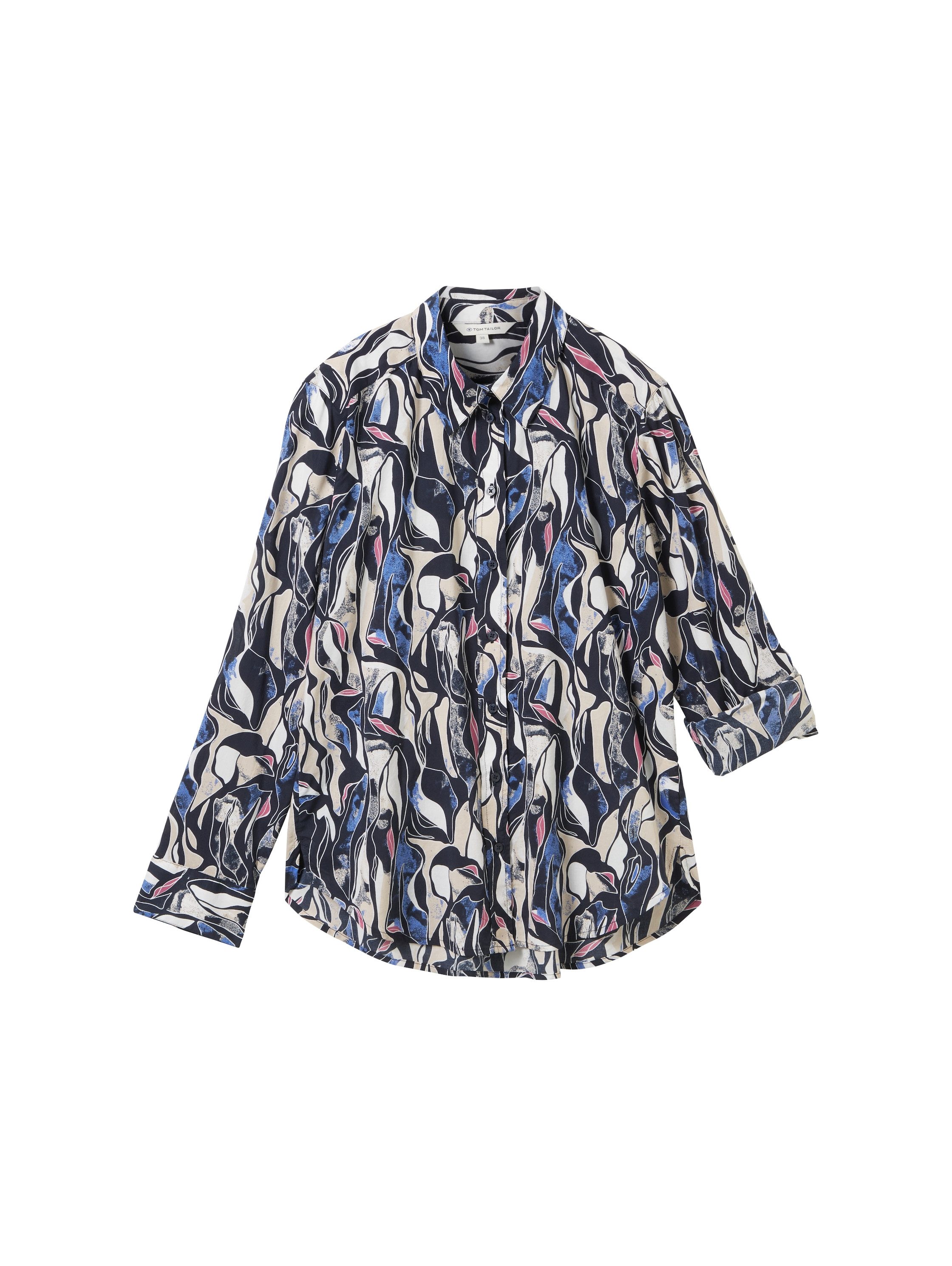 TOM TAILOR Langarmbluse mit All-Over Print