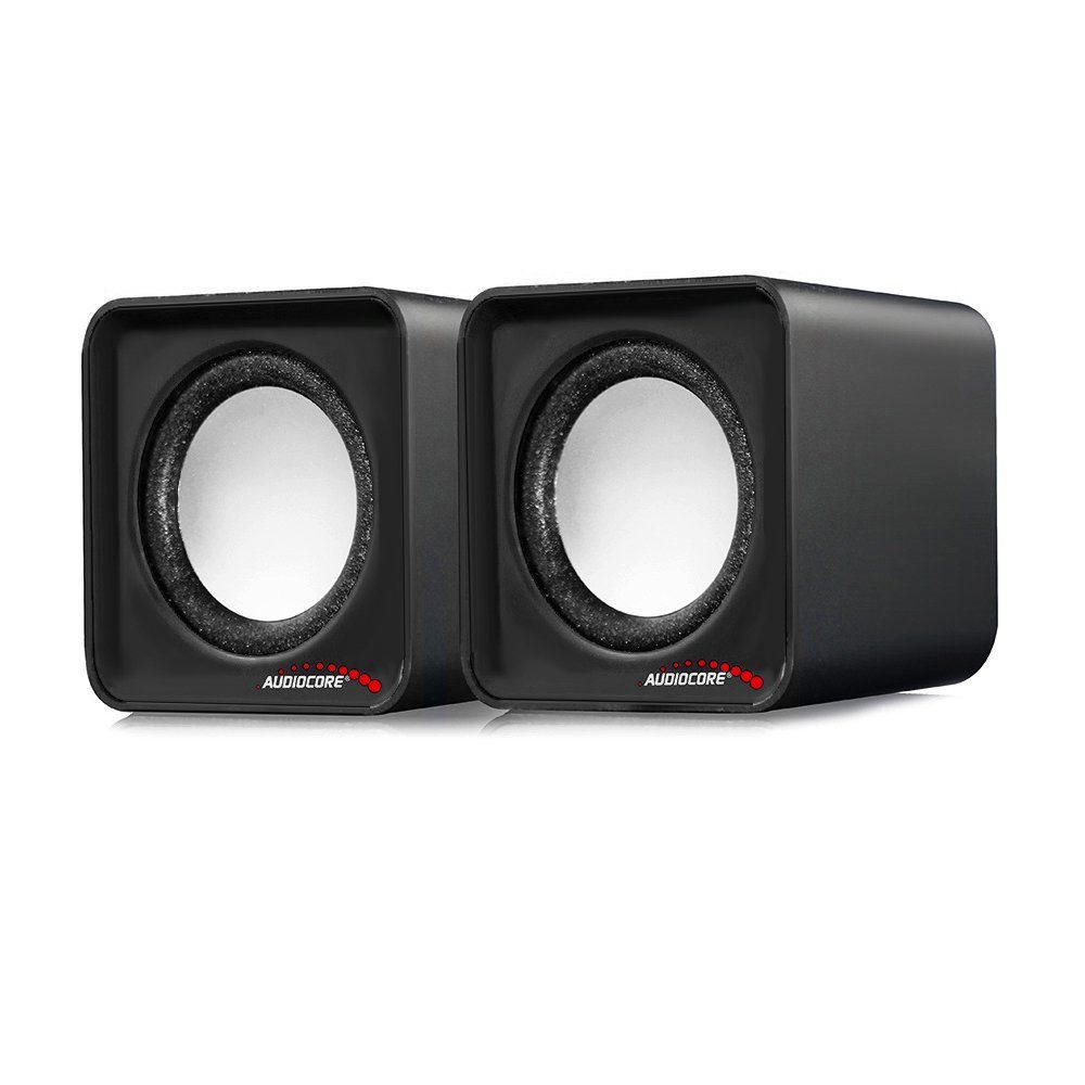 Audiocore AC870 PC-Lautsprecher Stereo, 2.0 (6 W, Lautstärkeregelung)