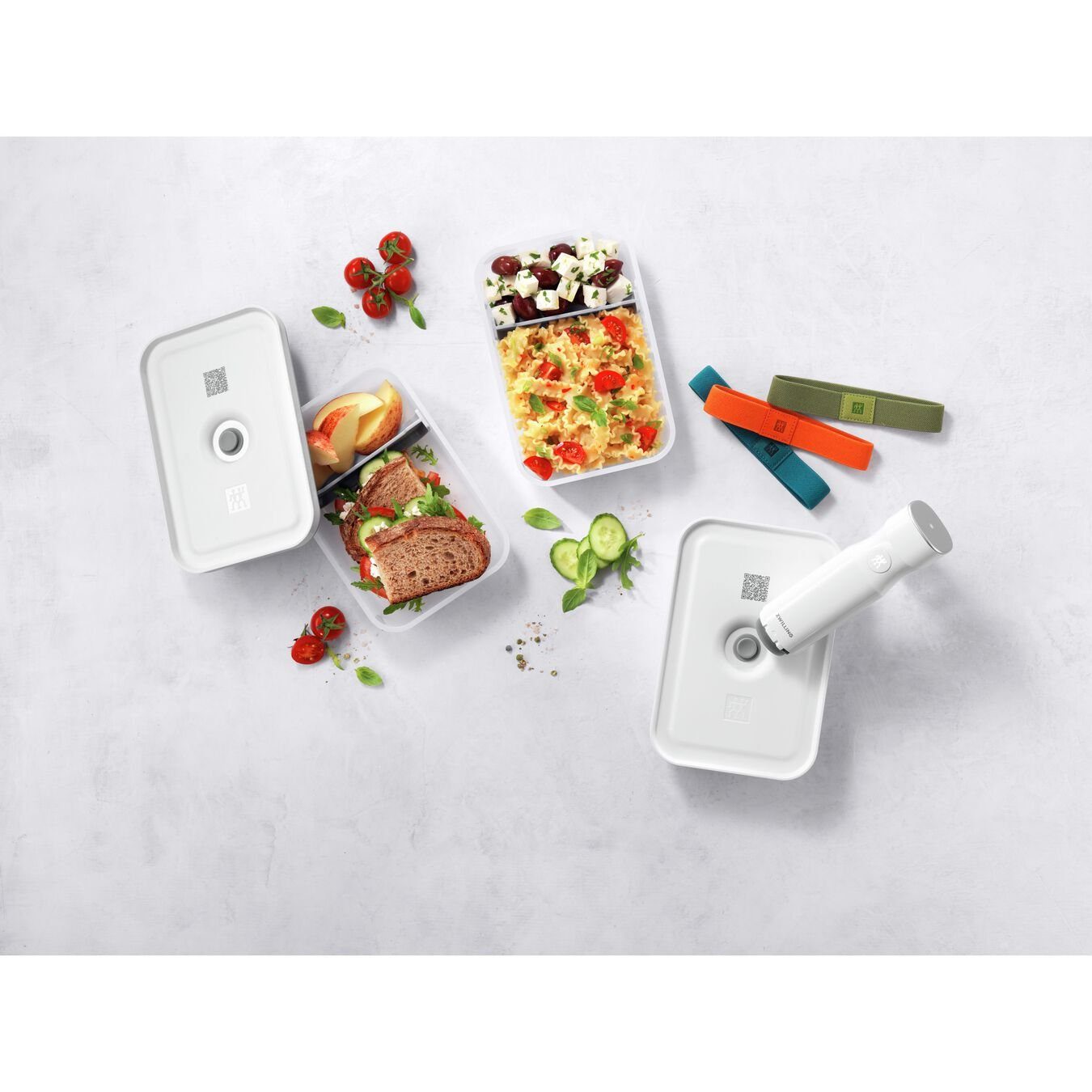 Zwilling Vakuumierer ZWILLING Fresh & Save Vakuum Lunchbox Set, L flach / 6-tlg