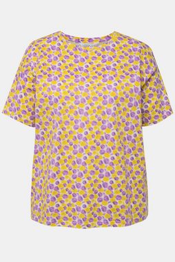 Studio Untold Rundhalsshirt T-Shirt oversized Flower Print Rundhals Halbarm