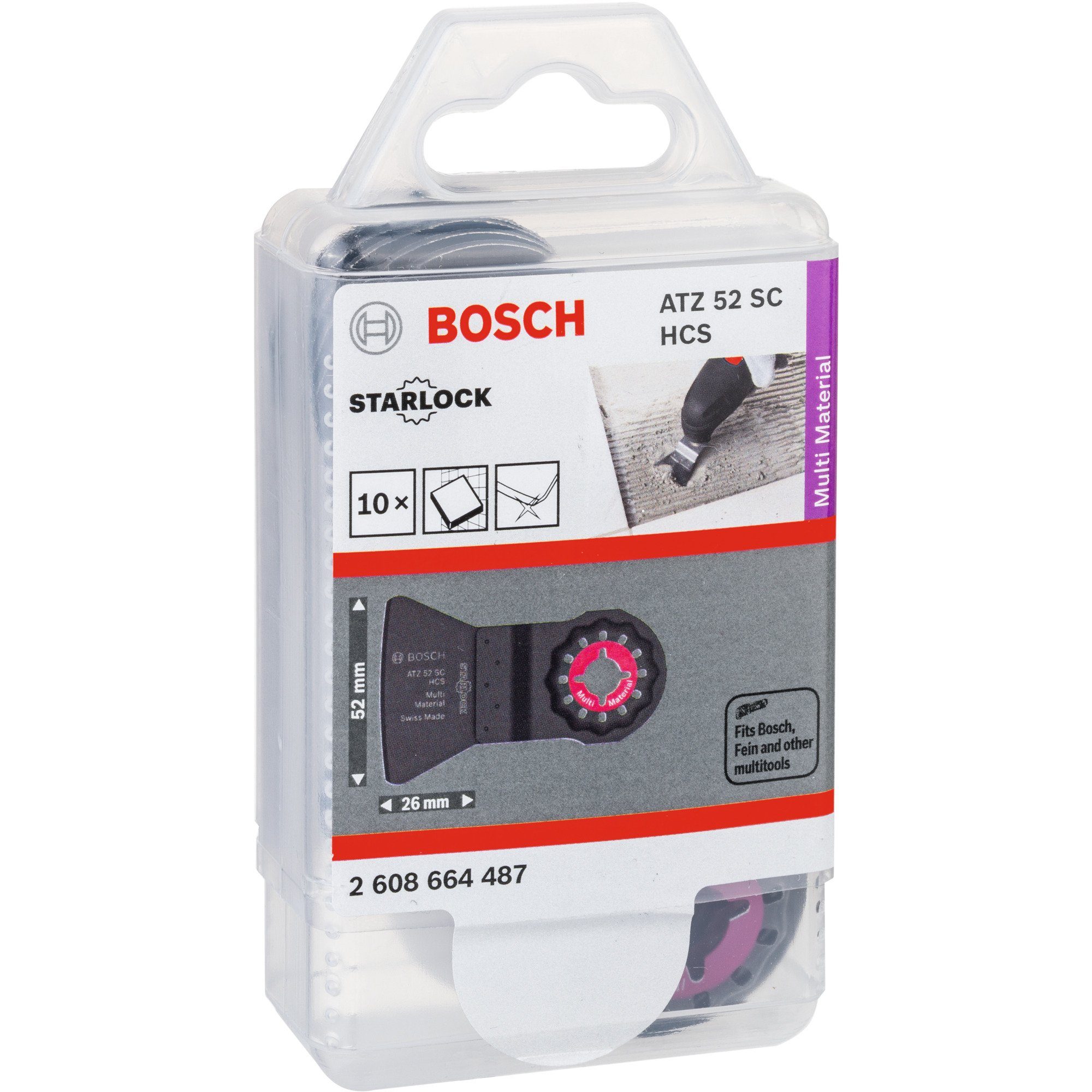 HCS 52 SC Bosch Professional ATZ (Kohlenstoffstahl) Schaber Material: Sägeblatt Multi, BOSCH