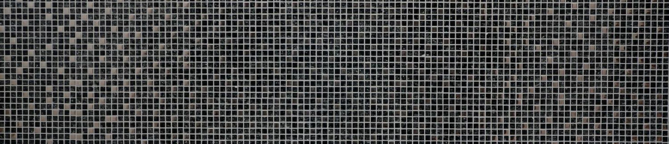 Mosani Mosaikfliesen Glasmosaik Crystal Mosaikfliesen silber schwarz / 10 glänzend Matten