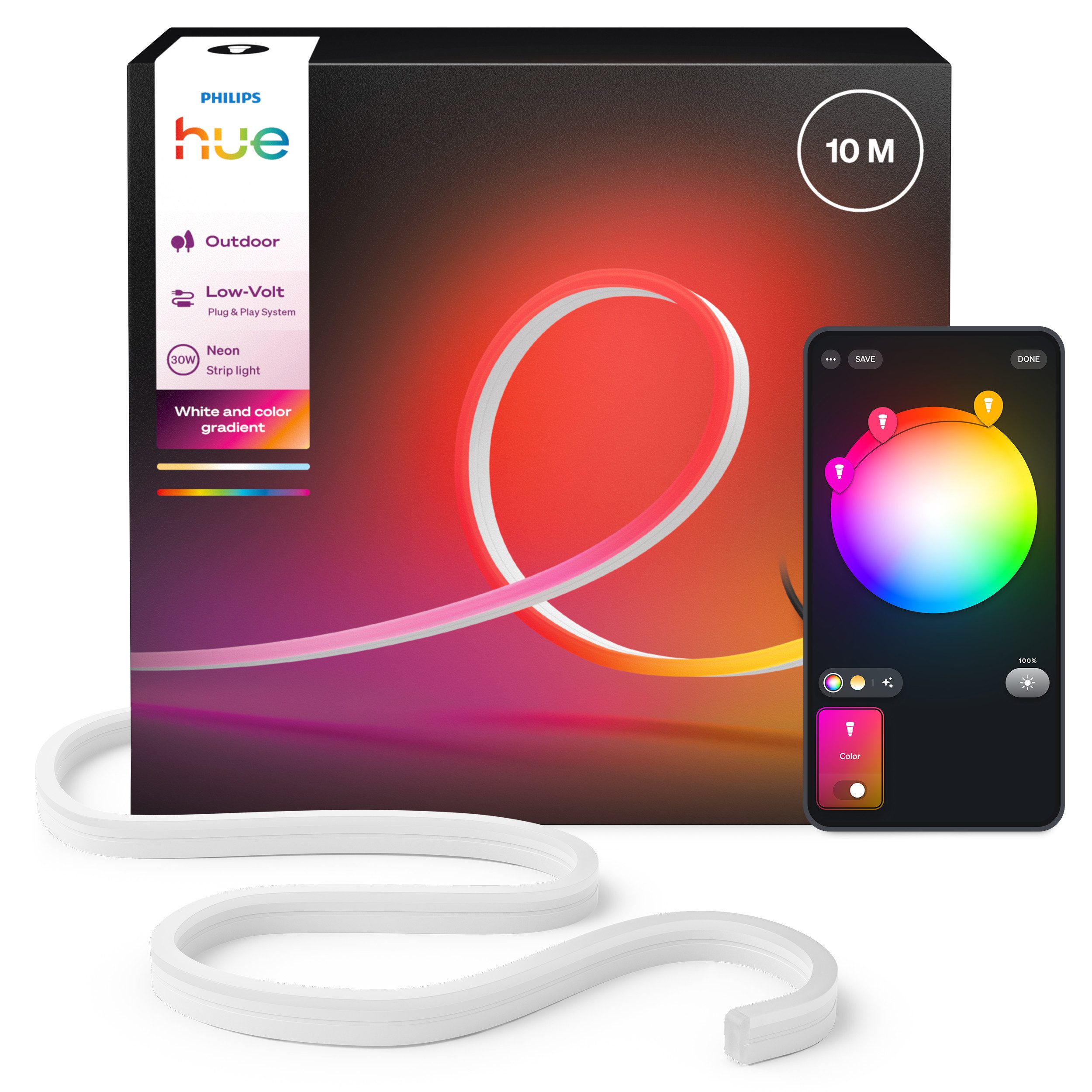 Philips Hue LED-Streifen Neon Gradient Outdoor Lightstrip günstig online kaufen