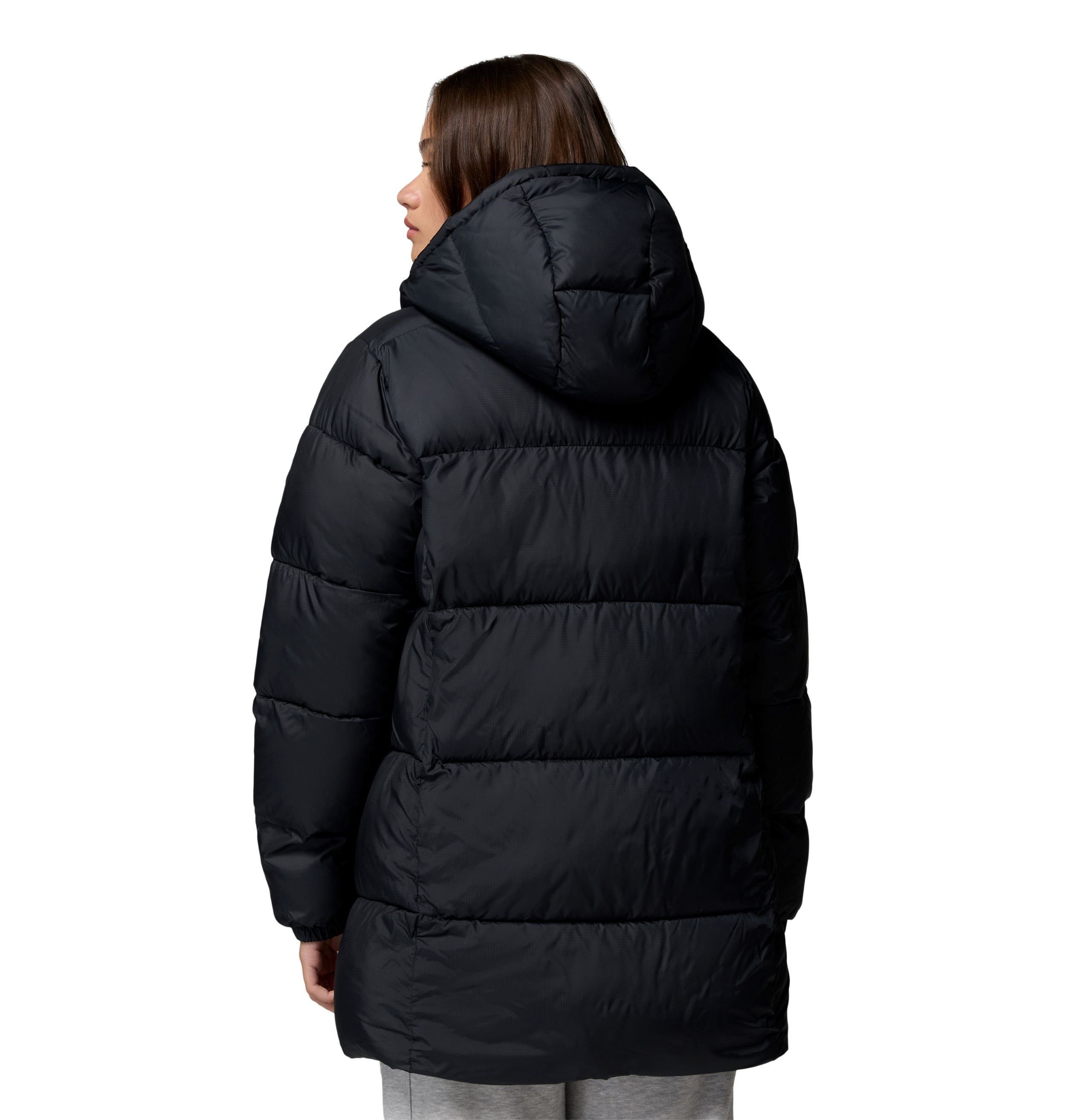 Columbia Winterjacke Puffect II Mid Hooded (Stepp, Thermarator™-Isolierung) schwarz Damen