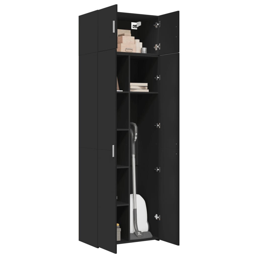 vidaXL Sideboard Hochschrank Schwarz 70x42,5x225 cm günstig online kaufen