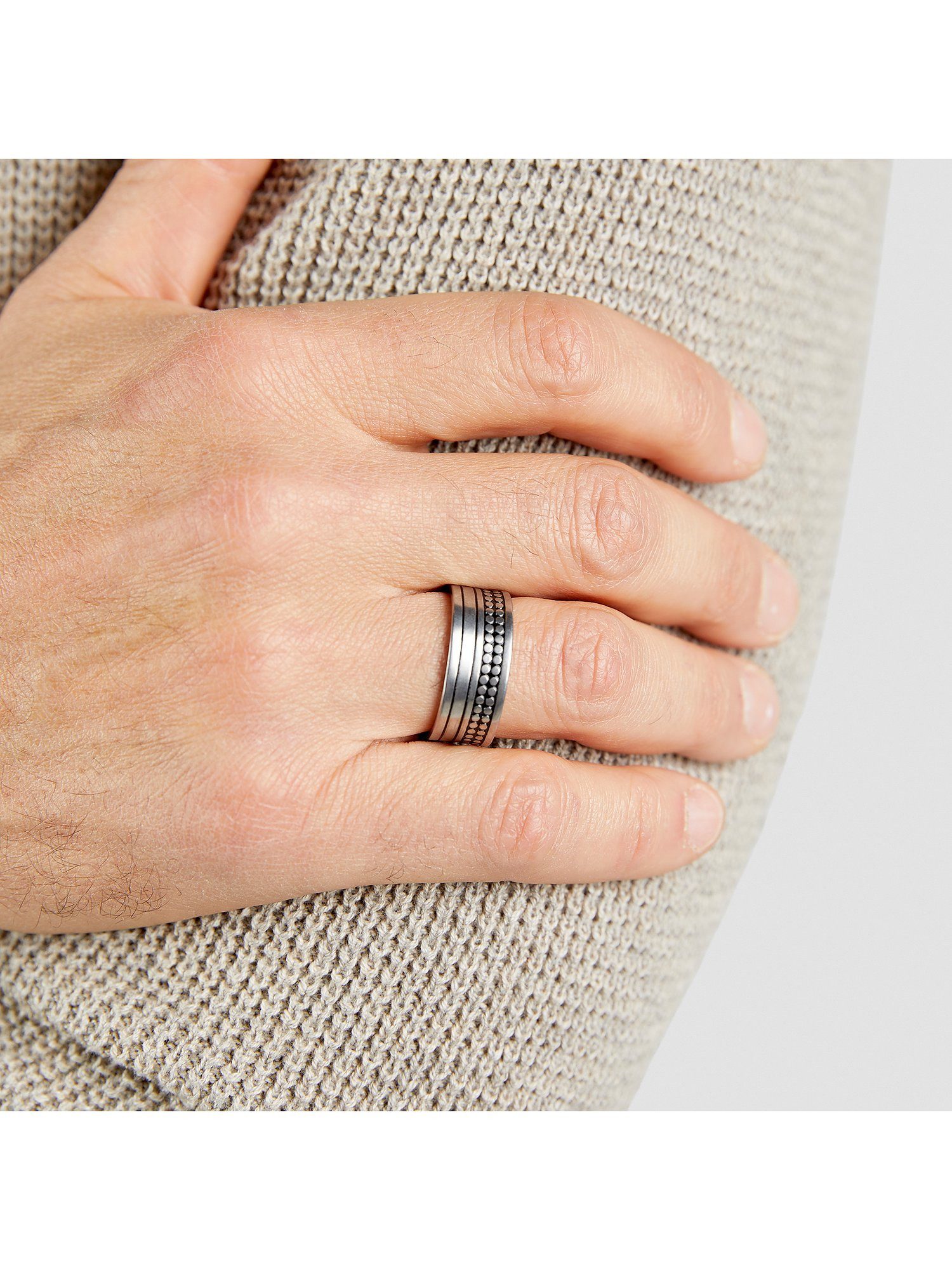 s.Oliver Fingerring S.Oliver Herren-Herrenring Edelstahl