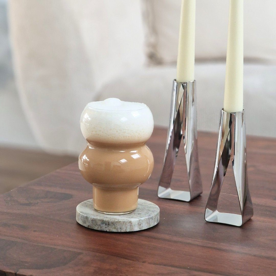 Zoha Glas 2er Set Glas Two Bubble Cocktail- 535ml - Hitzebeständig, 2-tlg.