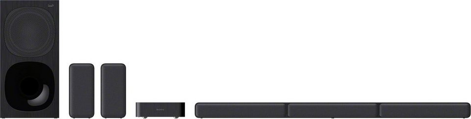 Sony HT-S40R Kanal- 5.1 Soundbar (Bluetooth, 600 W, inkl. kabelgebundenem  Subwoofer, kabellosen Rear-Lautsprechern)