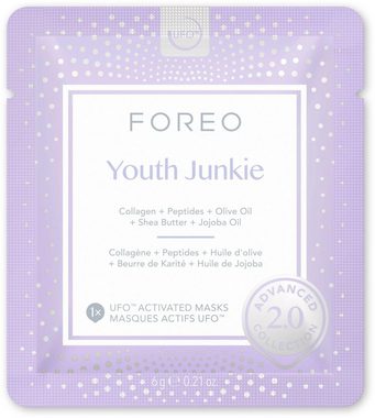 FOREO Gesichtsmaske UFO™ Mask Youth Junkie 2.0 Packung, 6-tlg., komptibel mit UFO™ & UFO™ mini