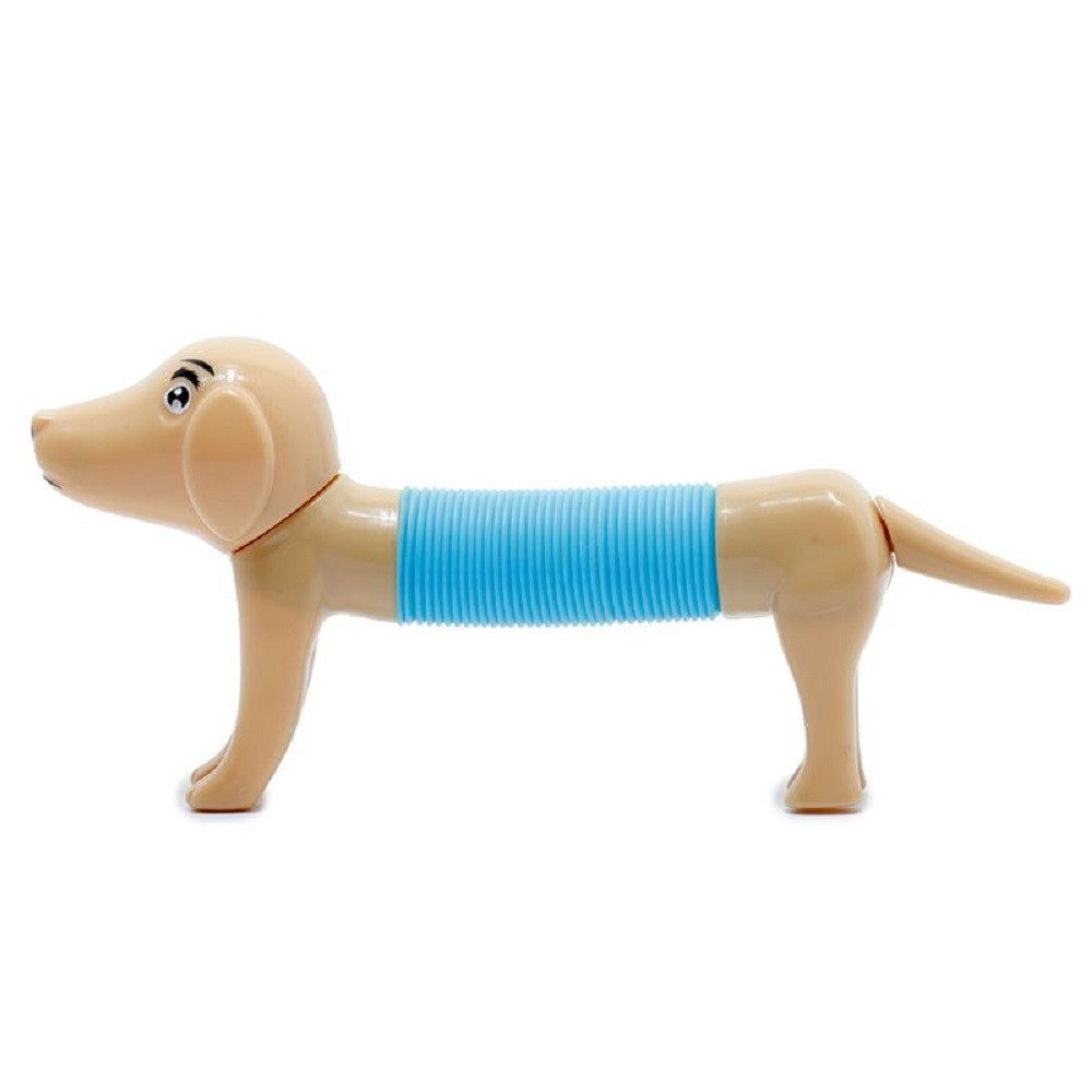 Puckator Fidget-Gadget biegsamer Hund - Stretch Tube zum Auseinanderziehen ca. 14cm, Mitgebsel / deal als Geschenk