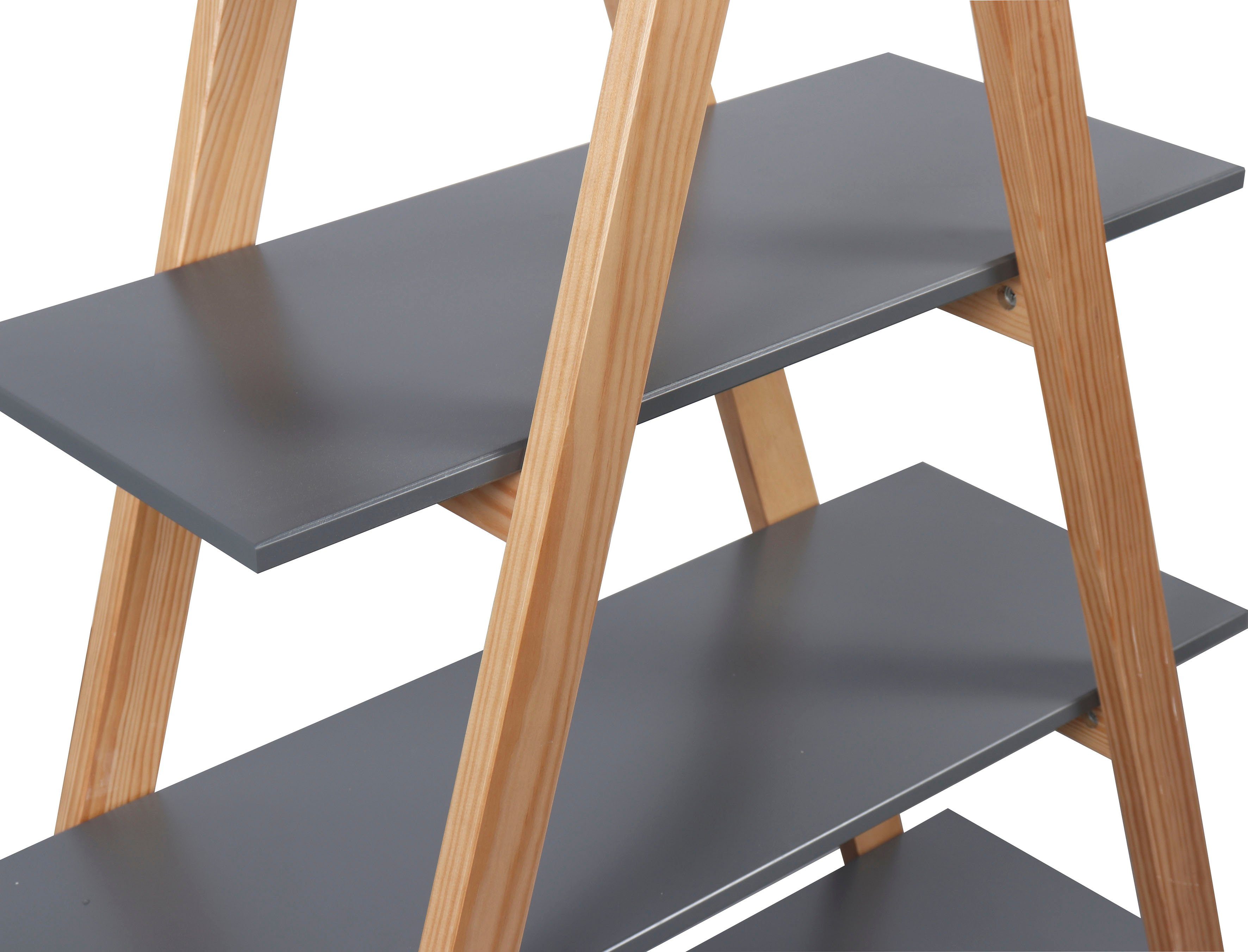 MÖBILIA Regal Dolidoo, in skandinavischem Look, Leiterregal für Kinder- oder Jugendzimmer