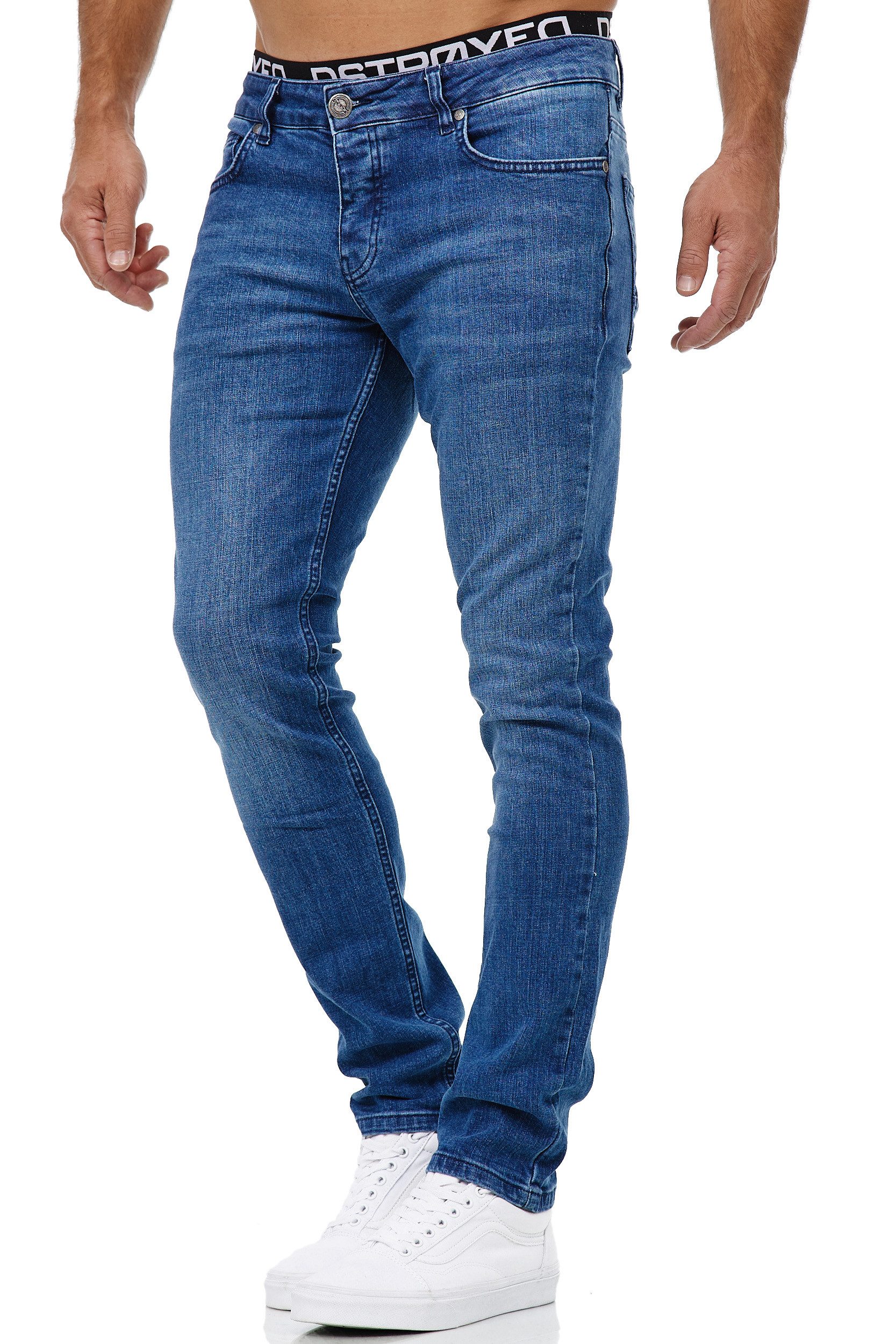 MERISH Slim-fit-Jeans MERISH Jeans Herren Slim Fit Jeanshose Stretch Designer Hose Denim