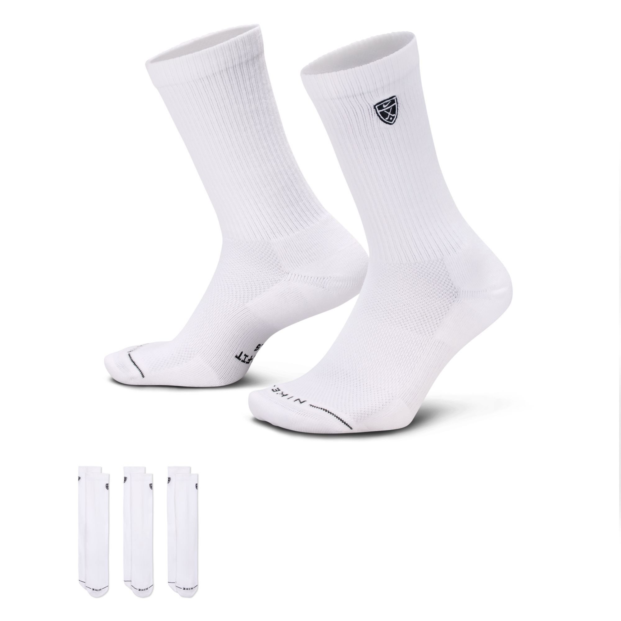 Nike Sportsocken U NK ED ELVD CRW 3P GOLF-144 für sportliche Aktivitäten, mit angenehmem Tragegefühl