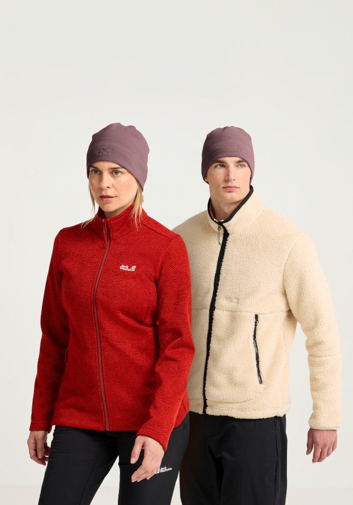 Jack Wolfskin Beanie REAL STUFF BEANIE Fleecemütze, leicht, aus recycelten Materialien