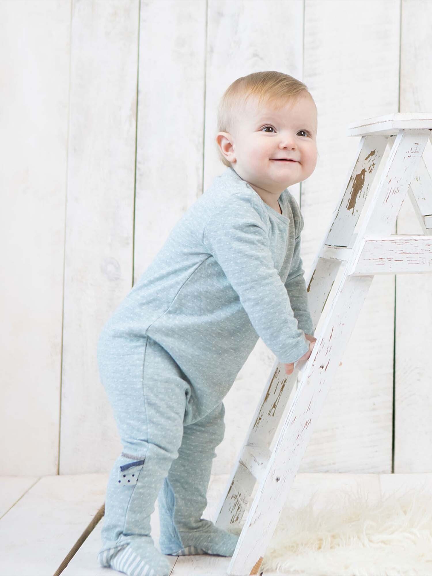 OrganicEra Strampler Baby Schlafstrampler gepunktet aus Bio-Baumwolle (1-tlg)