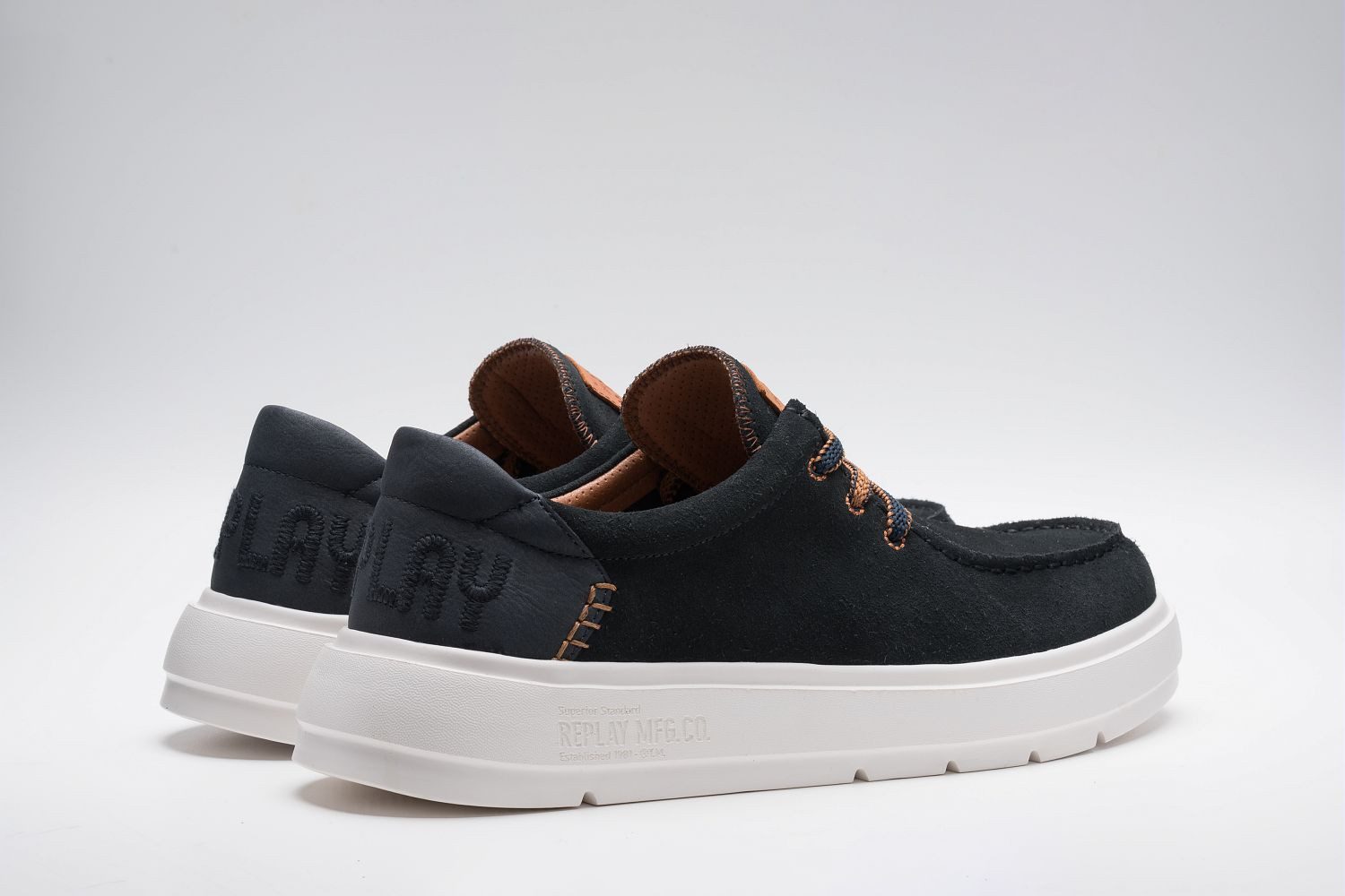 Replay Schnürschuh Mokassin, Halbschuh, Casual-Sneaker mit gepolstertem Schaftrand