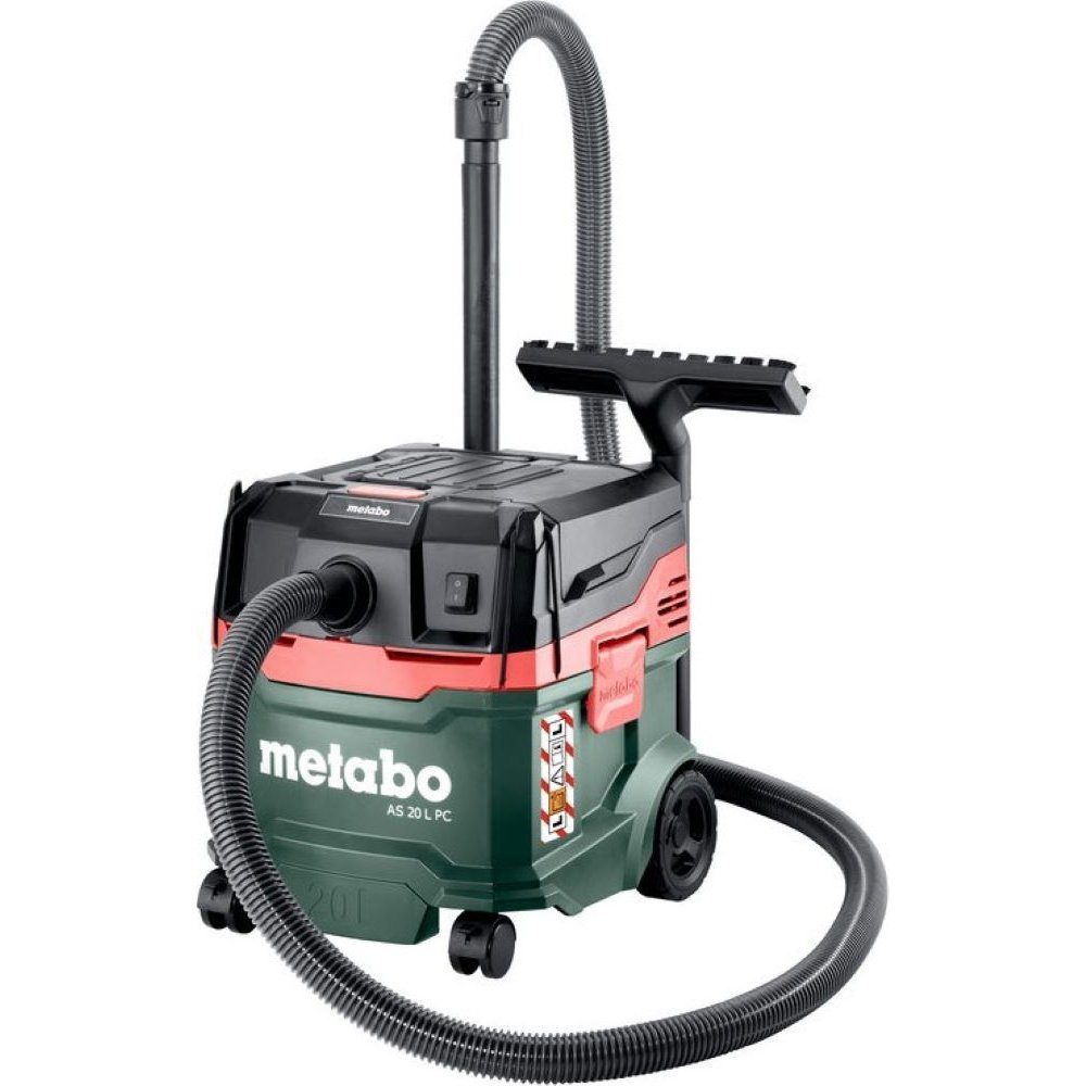 metabo Nass-Trocken-Sauger AS 20 L PC - Nass-/Trockensauger - grün/schwarz, 1200 W, beutellos