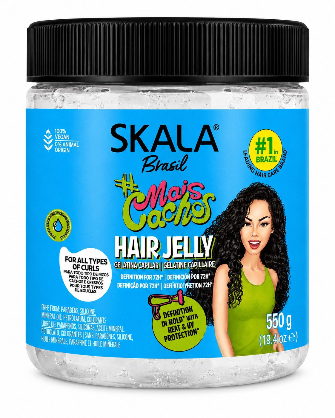 Skala Haargel Skala Brasil Mais Cachos Hair Gel - Haargel 550g