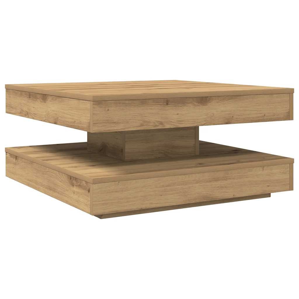 vidaXL Couchtisch Couchtisch 360-Grad Drehbar Artisan-Eiche günstig online kaufen