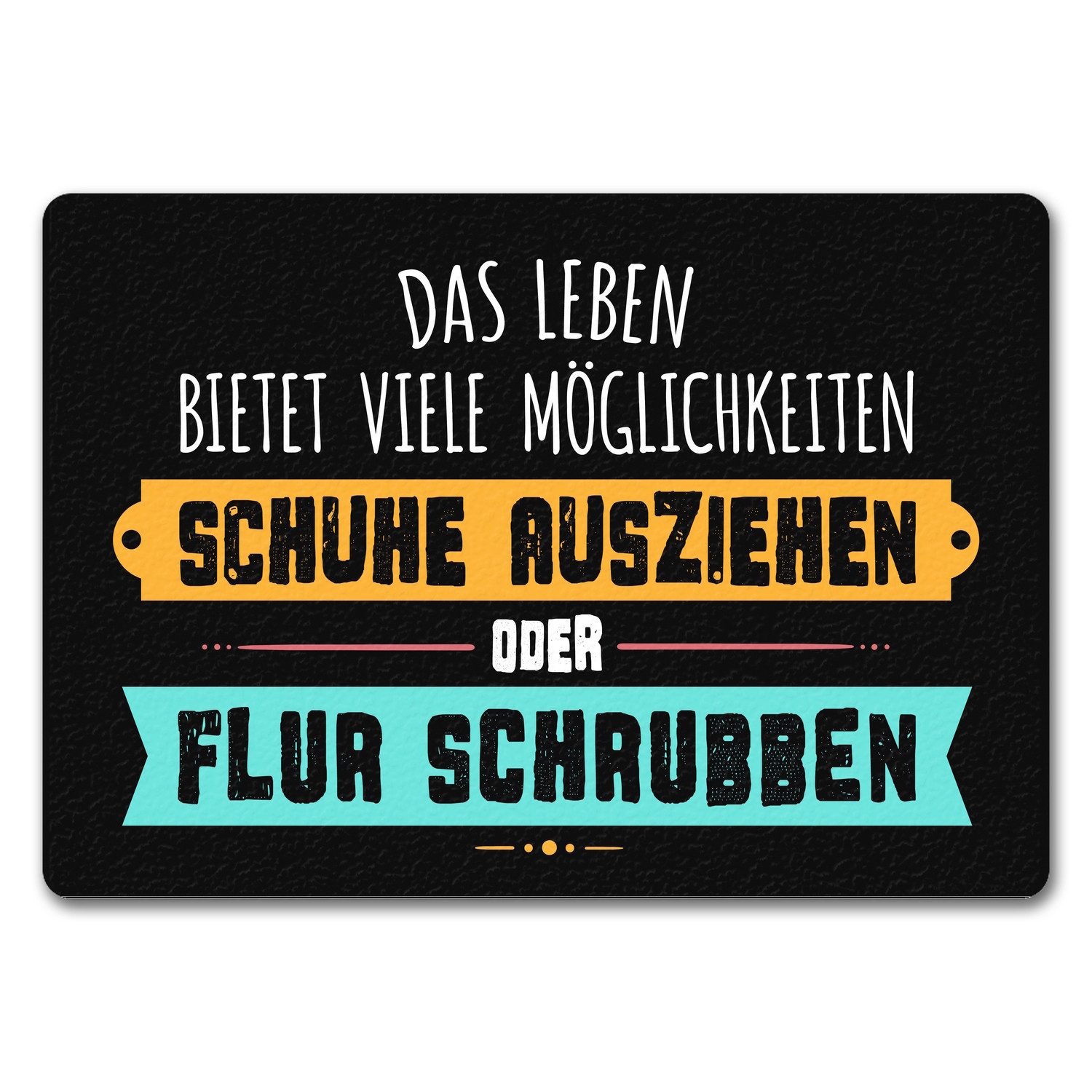 Fußmatte Schuhe ausziehen oder Flur schrubben Fußmatte ohne Rand