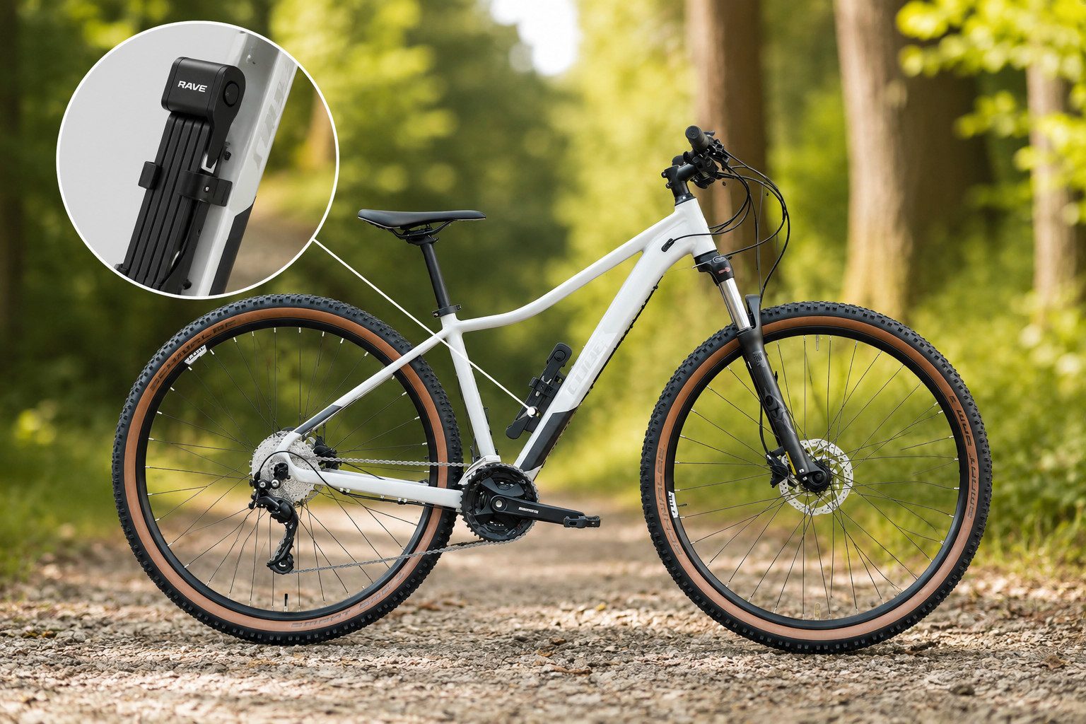 Rave Bike&Outdoor Faltschloss Ultimate Pro 8 (1-tlg., inkl. Halterung und 3 Schlüssel), Länge: 95 cm