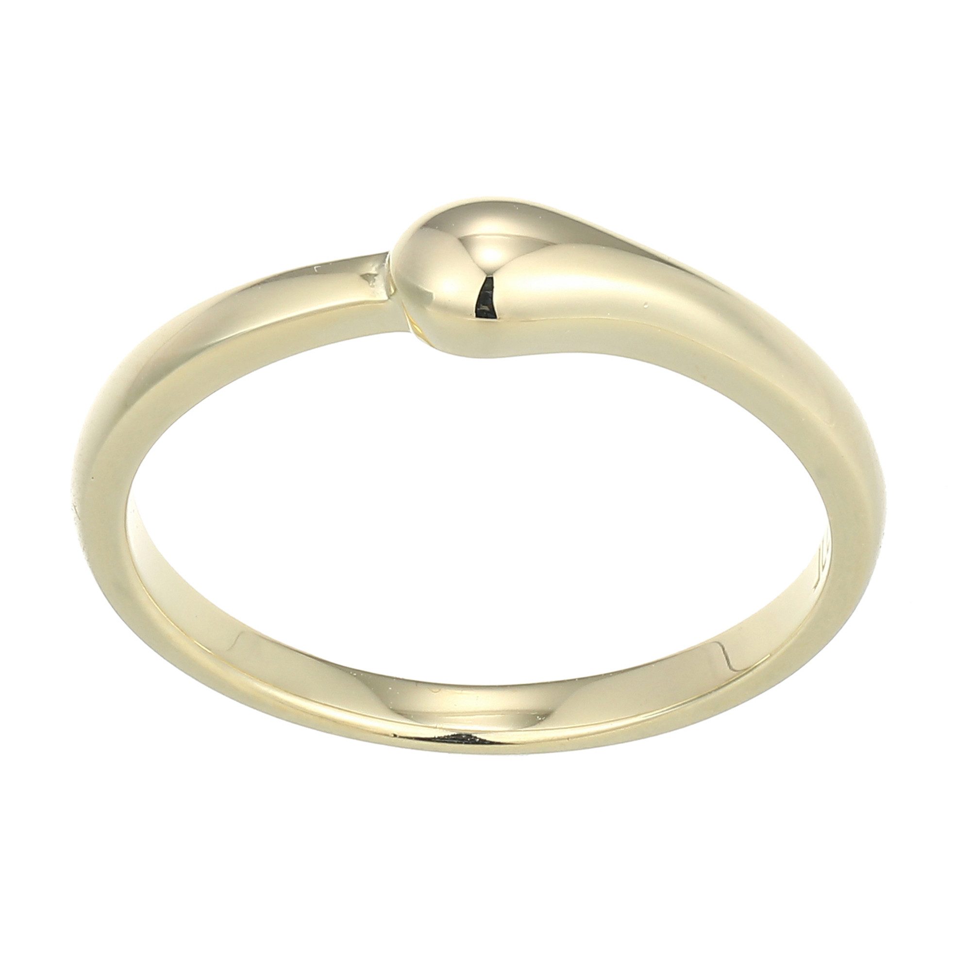 Cavill Silberring Cavill Damenring 925 Sterling Silber vergoldet, filigran Tropfen (1-tlg)