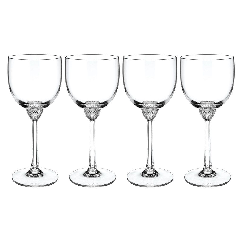 Villeroy & Boch Signature Gläser-Set Octavie Rotweinglas, 4 Stück, 4-tlg., Glas, Kristallglas, spülmaschinenfest, Made in Germany