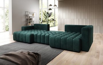 Luxusbetten24 Schlafsofa Designer Sofa Carla, mit Schlaffunktion