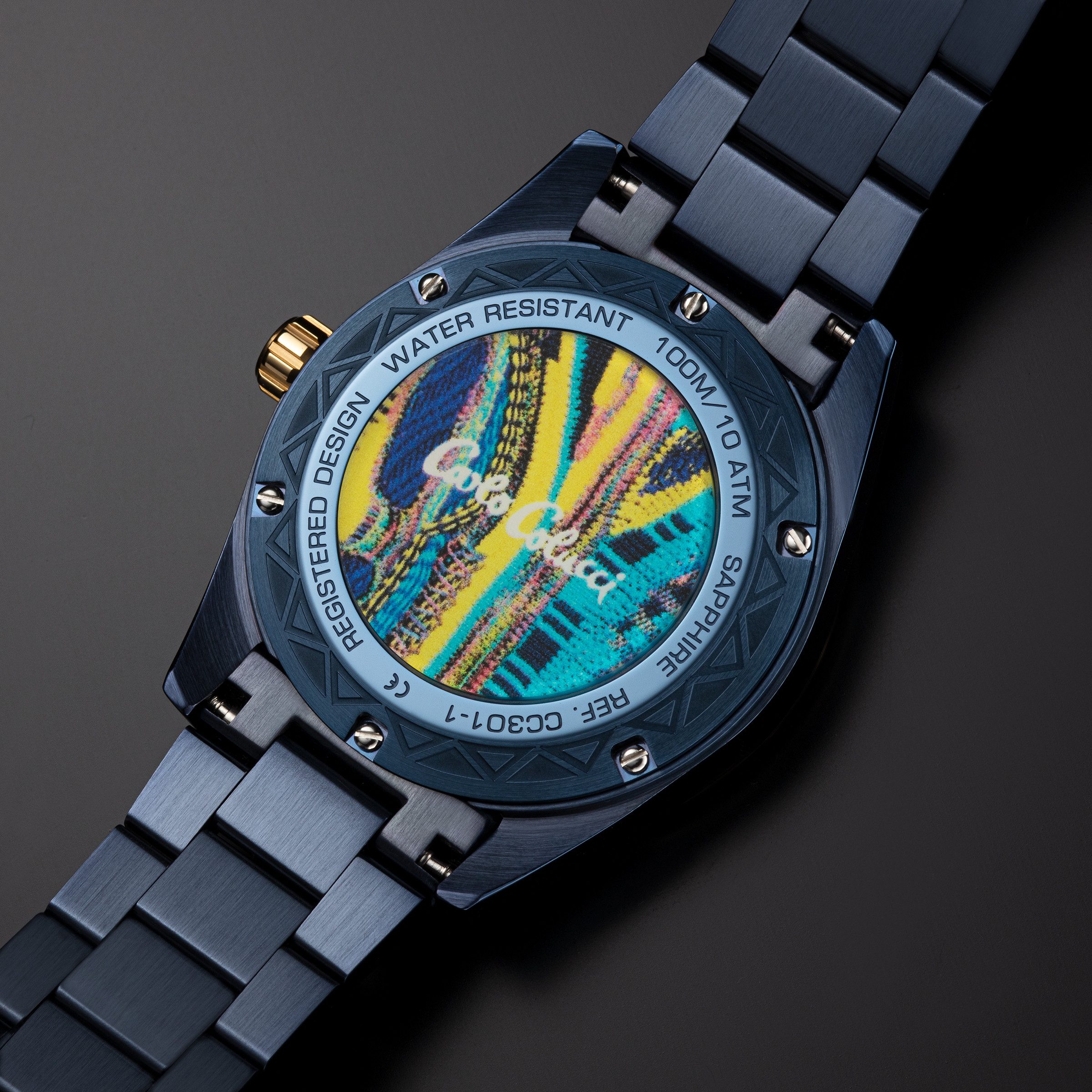 CARLO COLUCCI Quarzuhr Herrenuhr Herrenuhr 100% Edelstahl 42 Quarz Herren