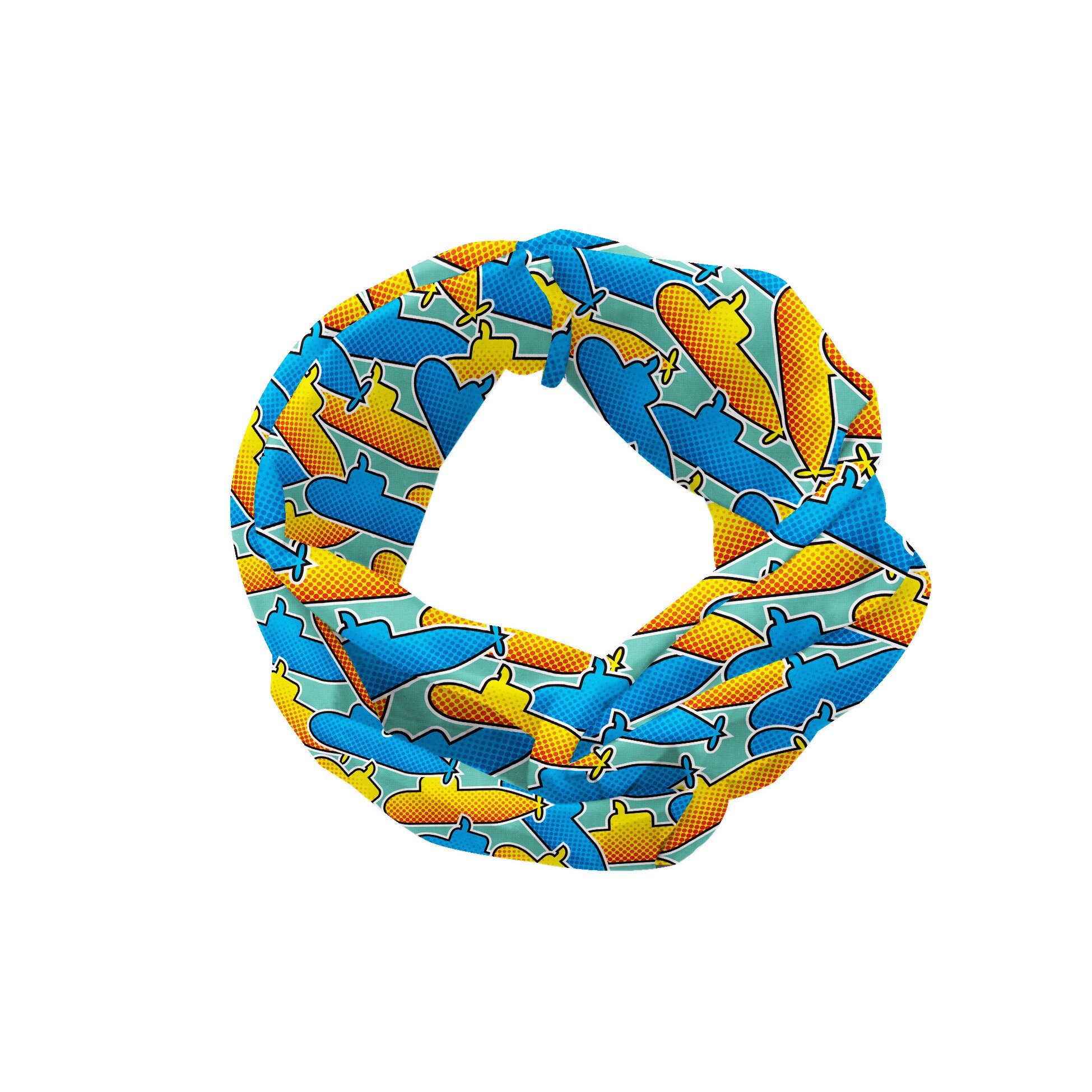 Abakuhaus Stirnband Elastisch U-Boot Pop-Art-Stil Gelbes alltags und accessories Angenehme