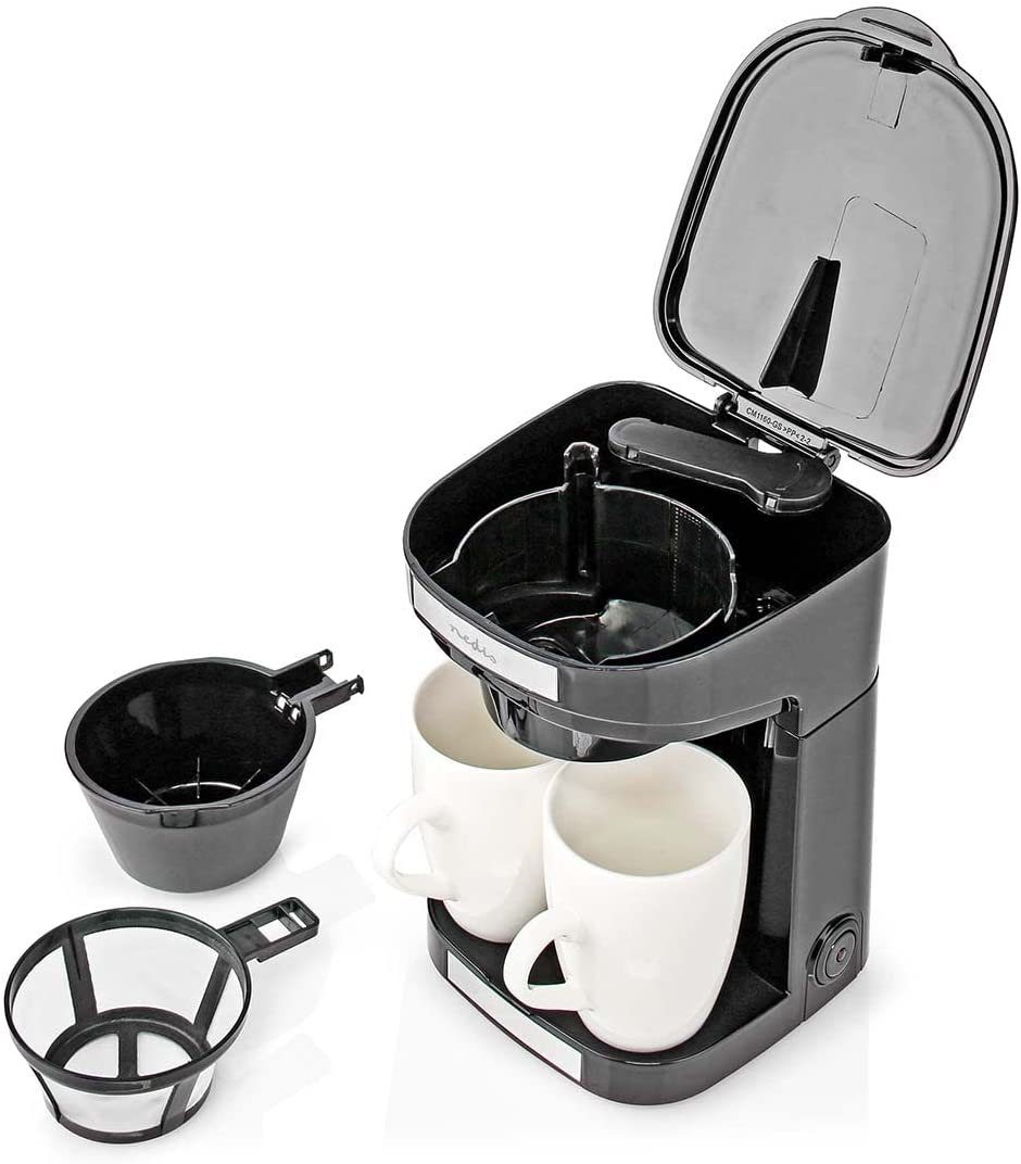 2 Dauer + Filter Coffee 1 Tasse 2x + Kaffeemaschine Kleine Nedis Tassen Reisekaffeemaschine -