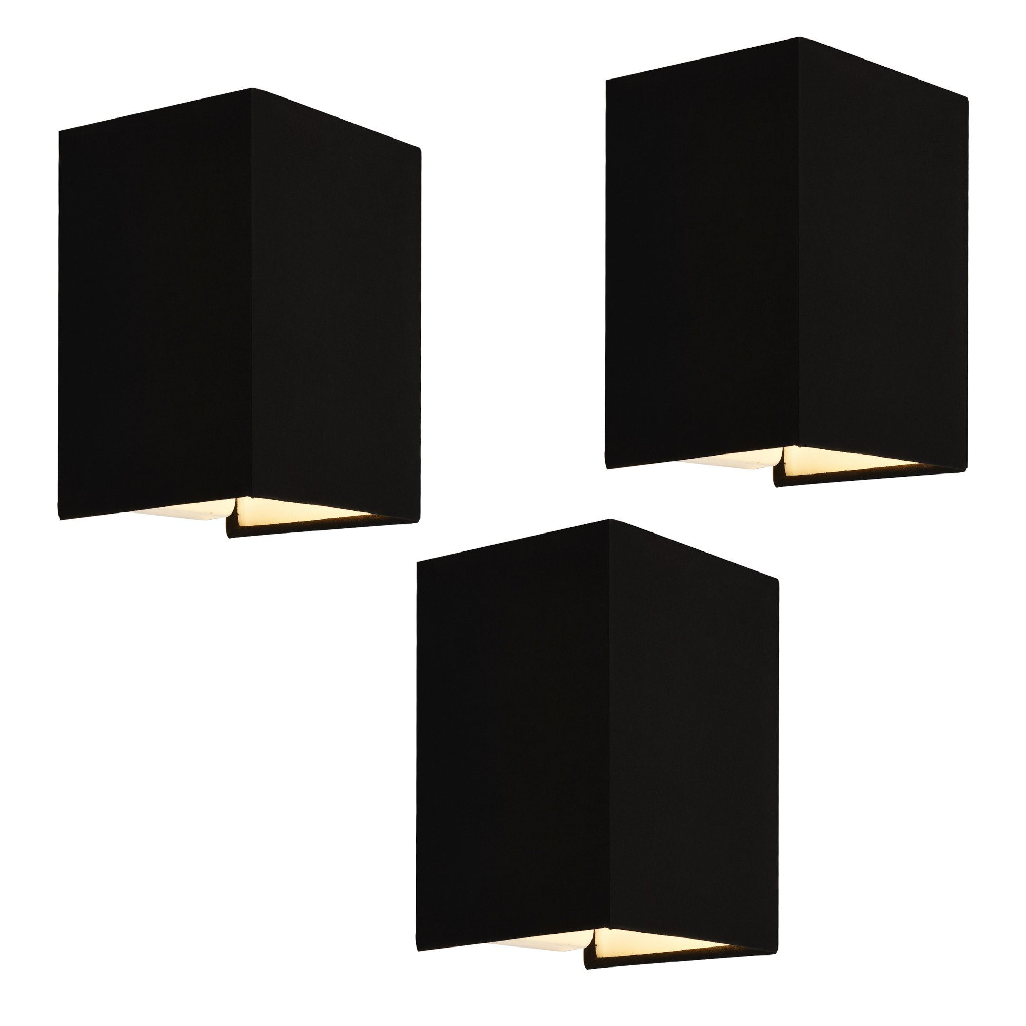 lux.pro Wandleuchte, »Schwerin« 3er Set 1xE27 günstig online kaufen