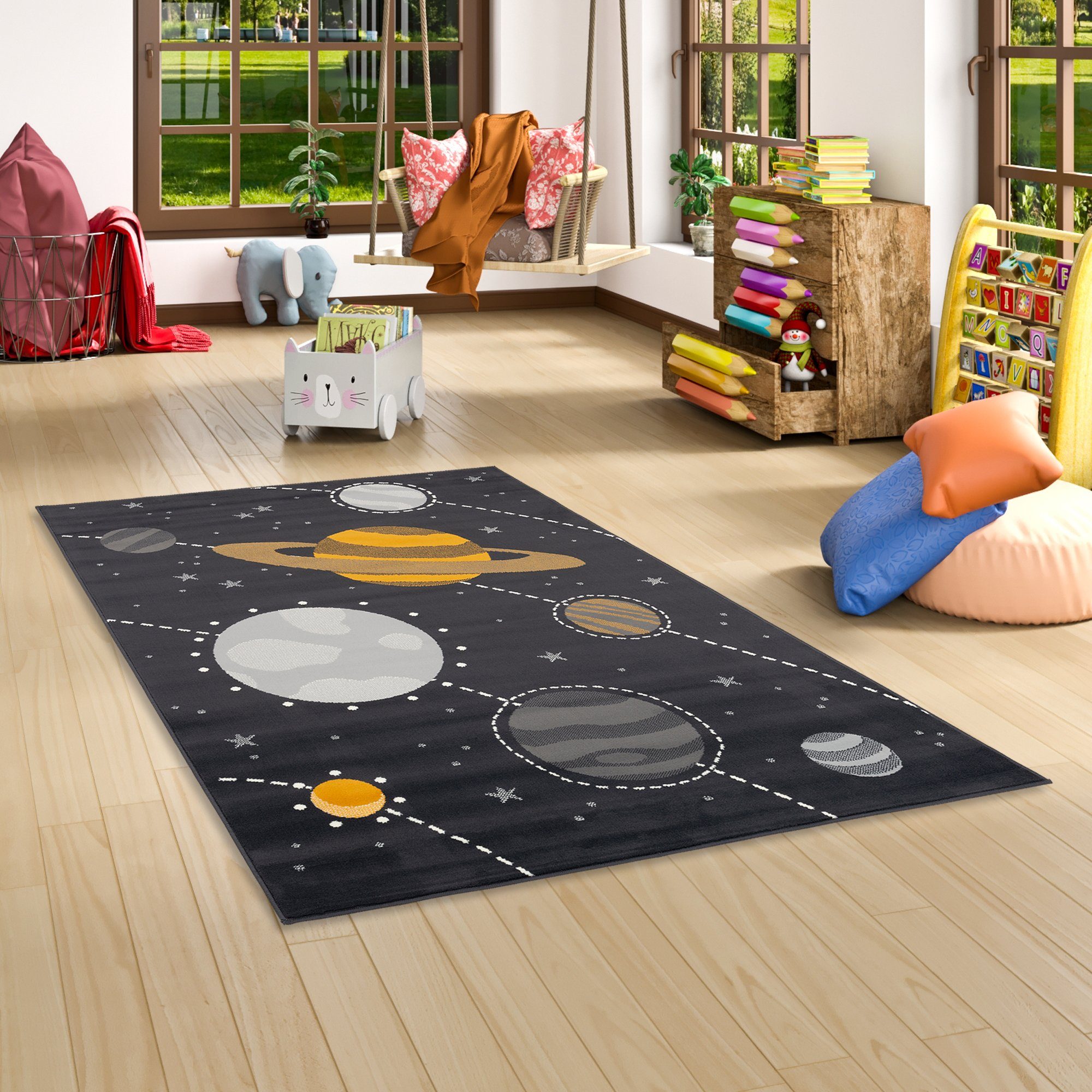 Pergamon Kinderteppich Kinderteppich Passion Kids Planeten, günstig online kaufen