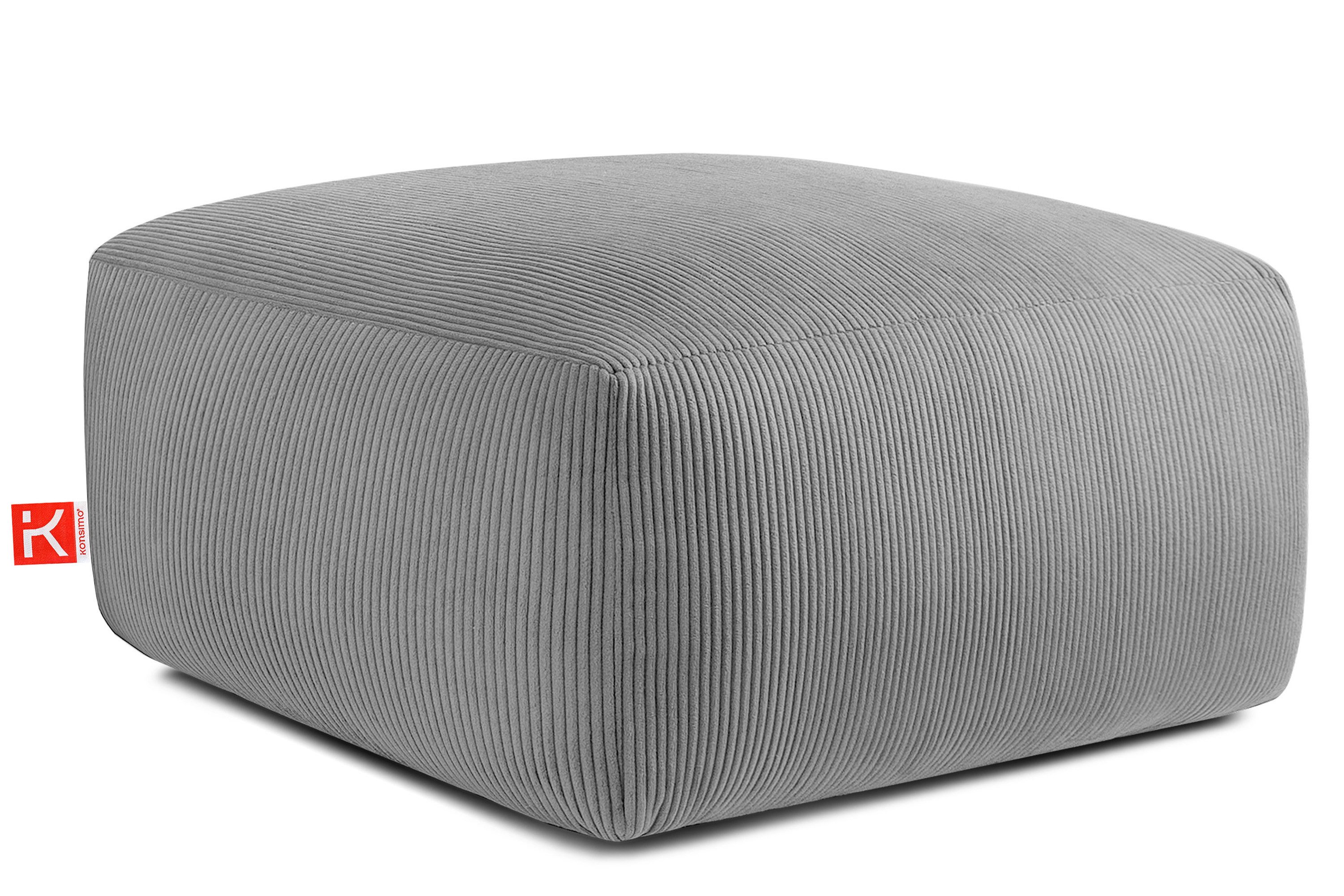 KONSIMO® Sitzhocker BUFFO Pouf, Polsterhocker, hergestellt günstig online kaufen