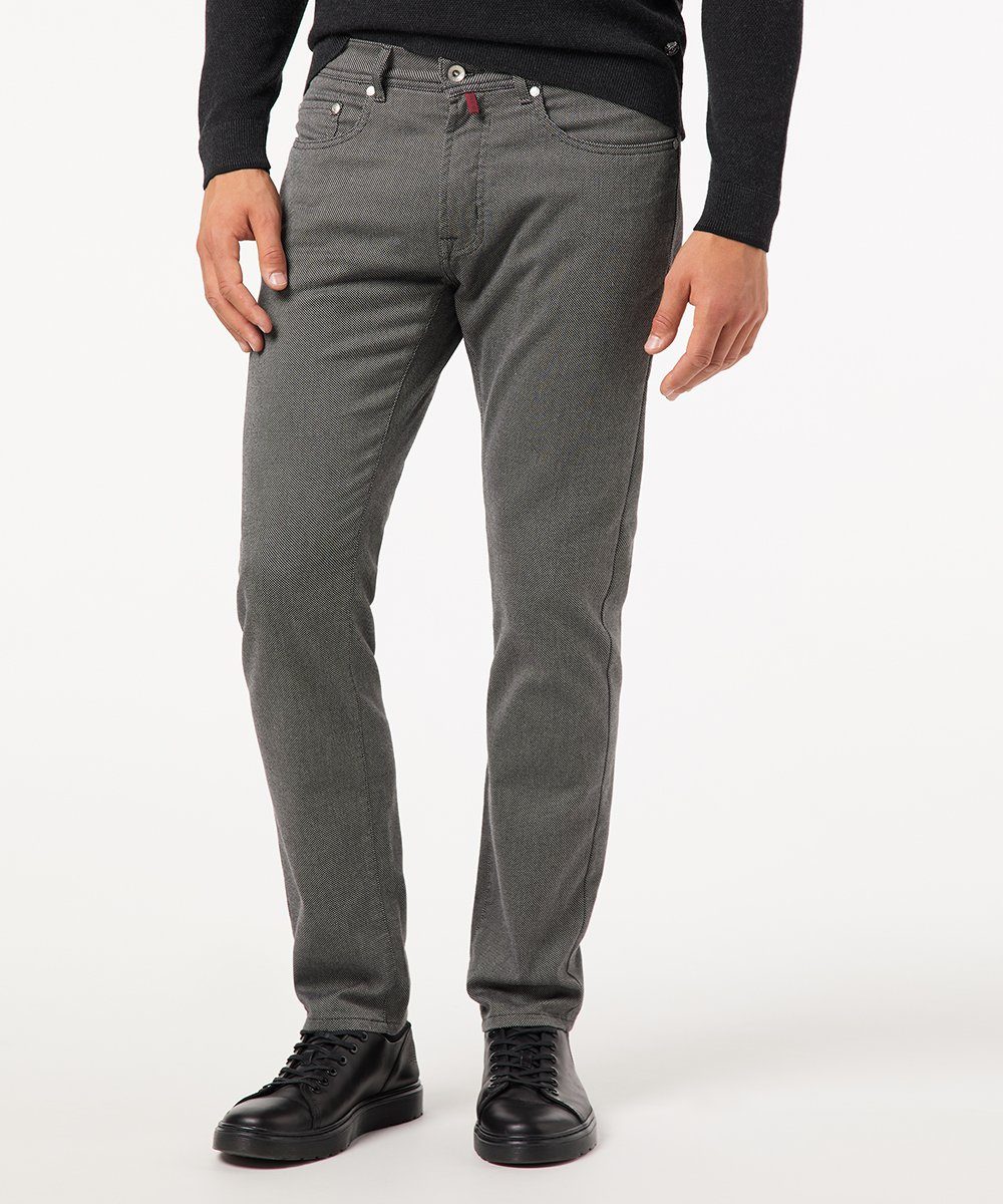 Pierre Cardin 5-Pocket-Jeans CARDIN PIERRE figured VOYAGE - LYON 4731.82 30917 grey black