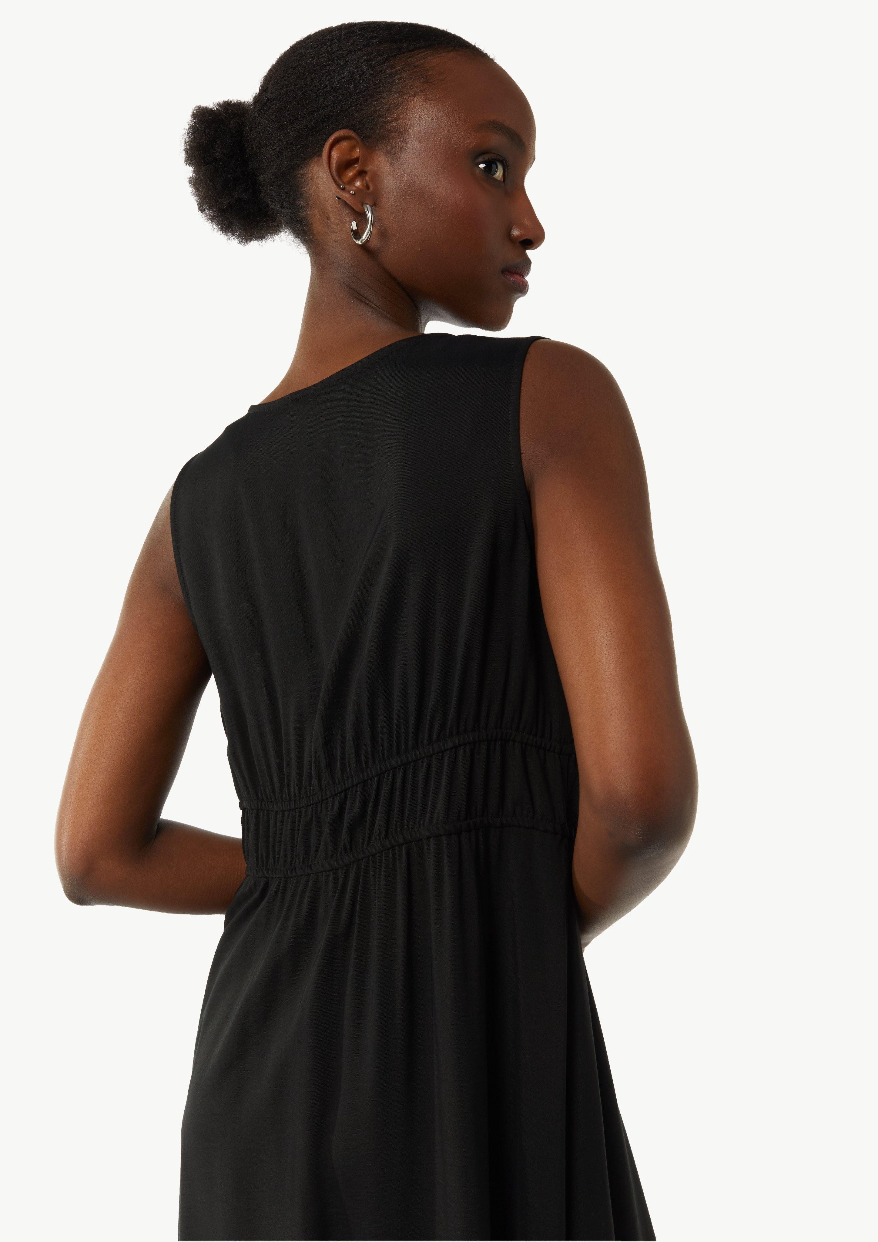 Comma Maxikleid Kleid mit elastischem Bund günstig online kaufen