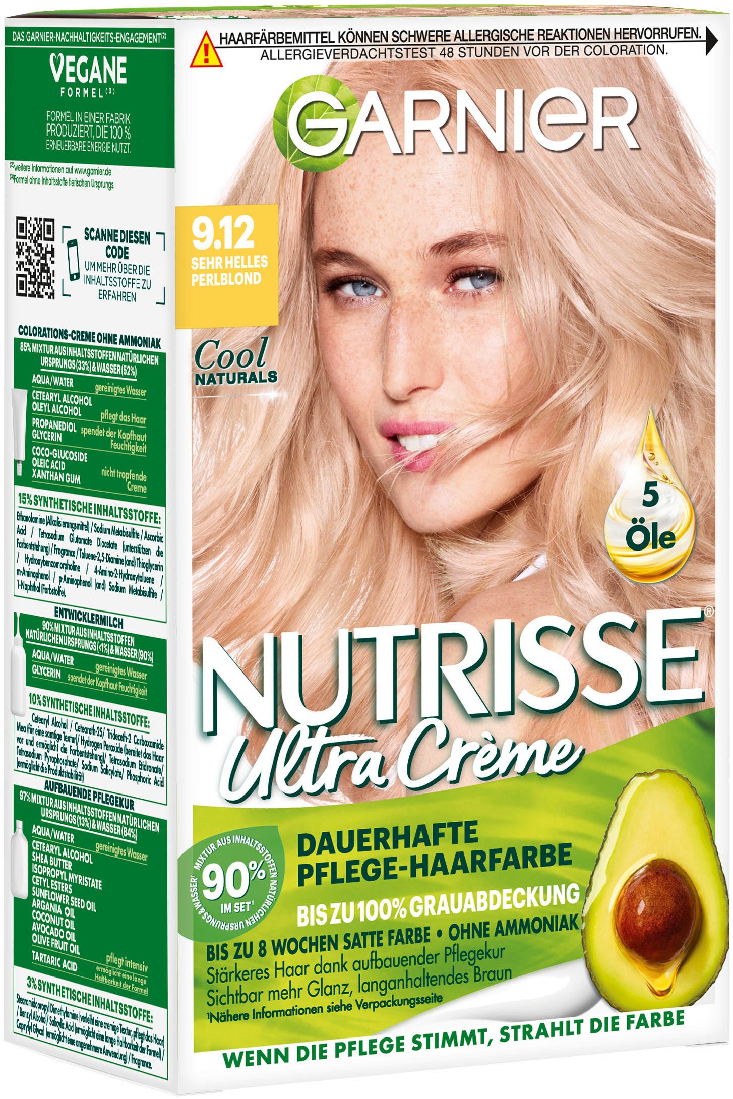 GARNIER Coloration Garnier Nutrisse Ultra Crème, Packung, 3-tlg., mit pflegender Formel