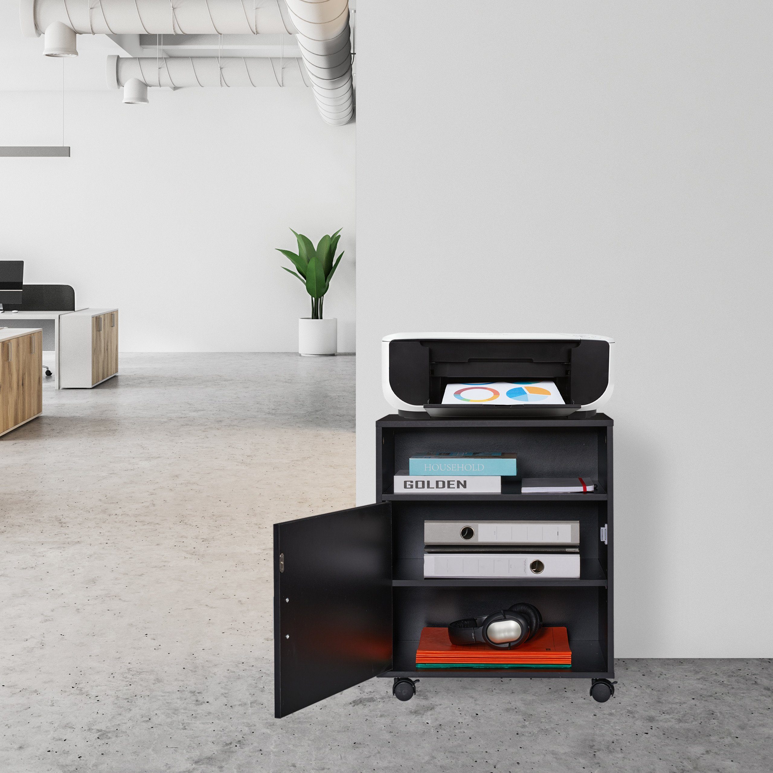 relaxdays Rollcontainer mit 3 Fäch günstig online kaufen