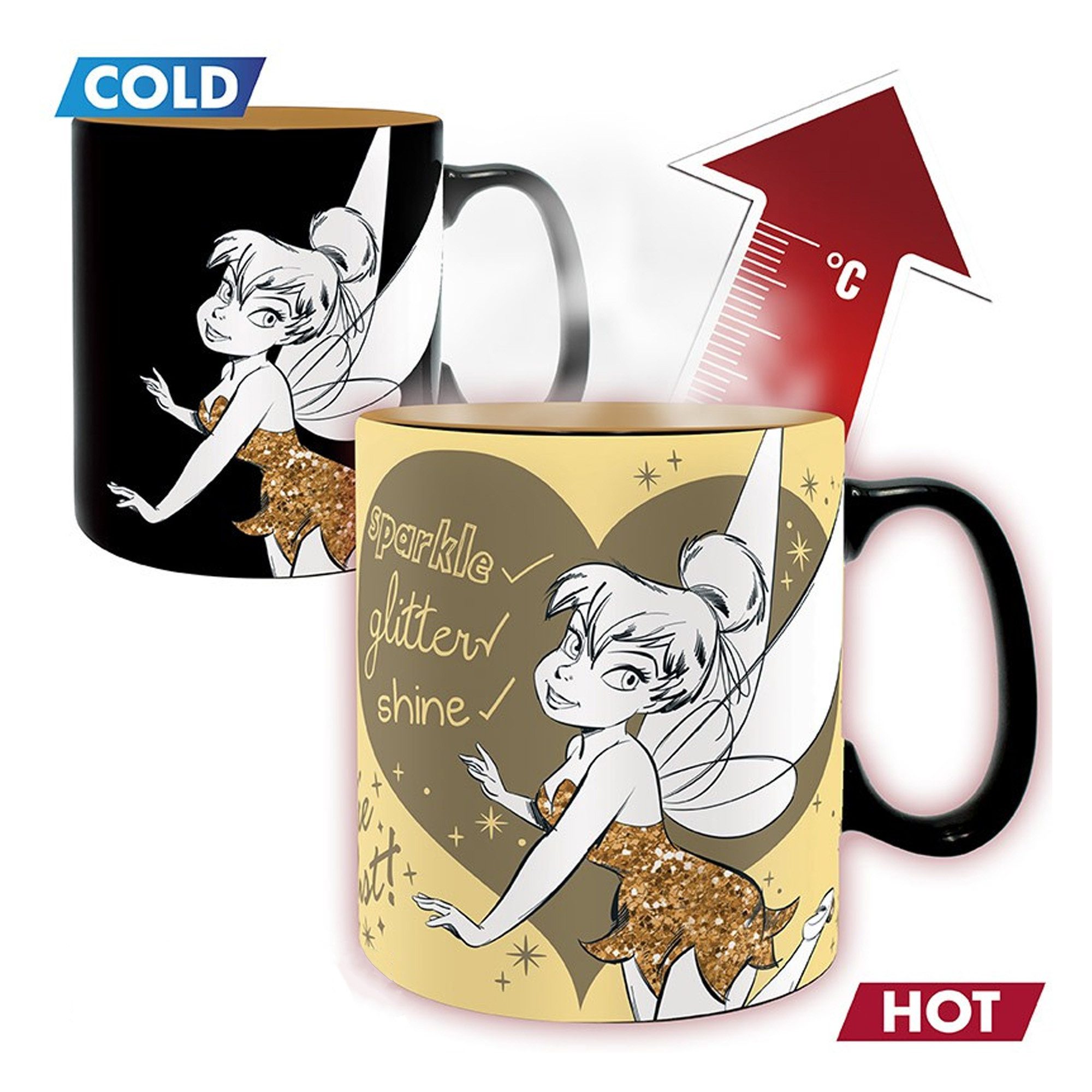 ABYstyle Thermotasse Tinkerbell Sparkle - Disney Peter Pan