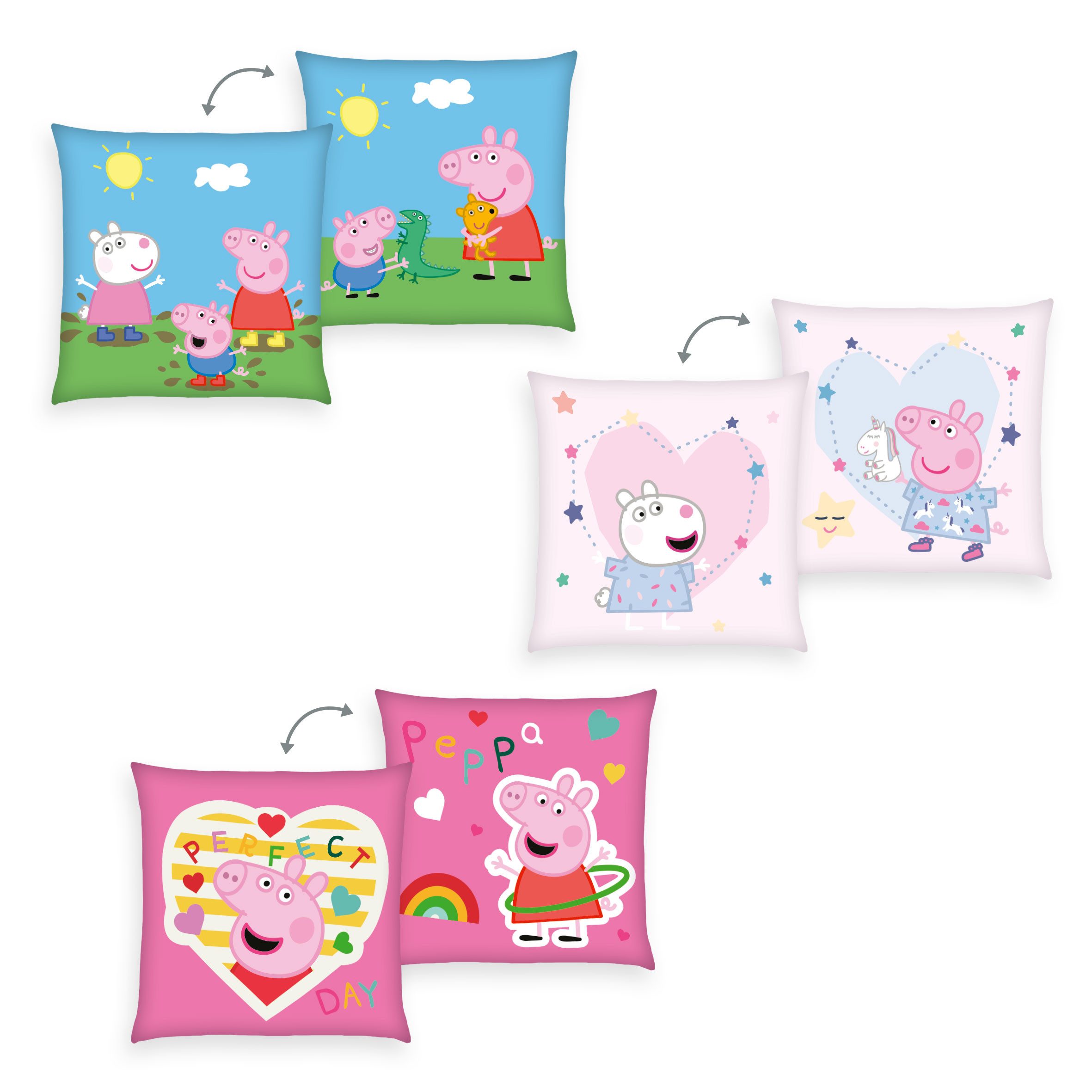 Peppa Pig Dekokissen Peppa Pig, hochfarbig bedruckt