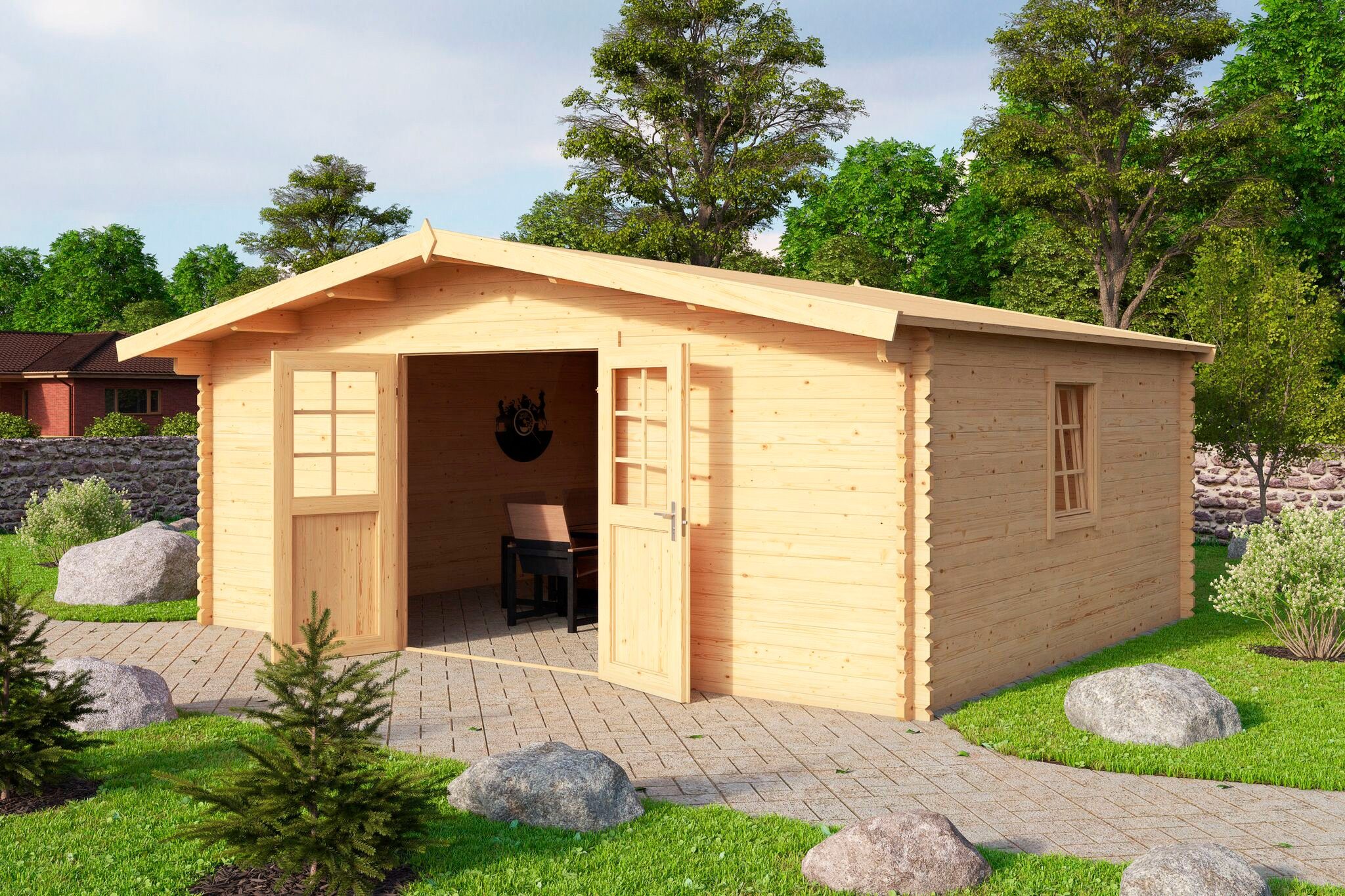 Nordic Holz Gartenhaus Nienstedten 4 Bxt 496x496 Cm Online